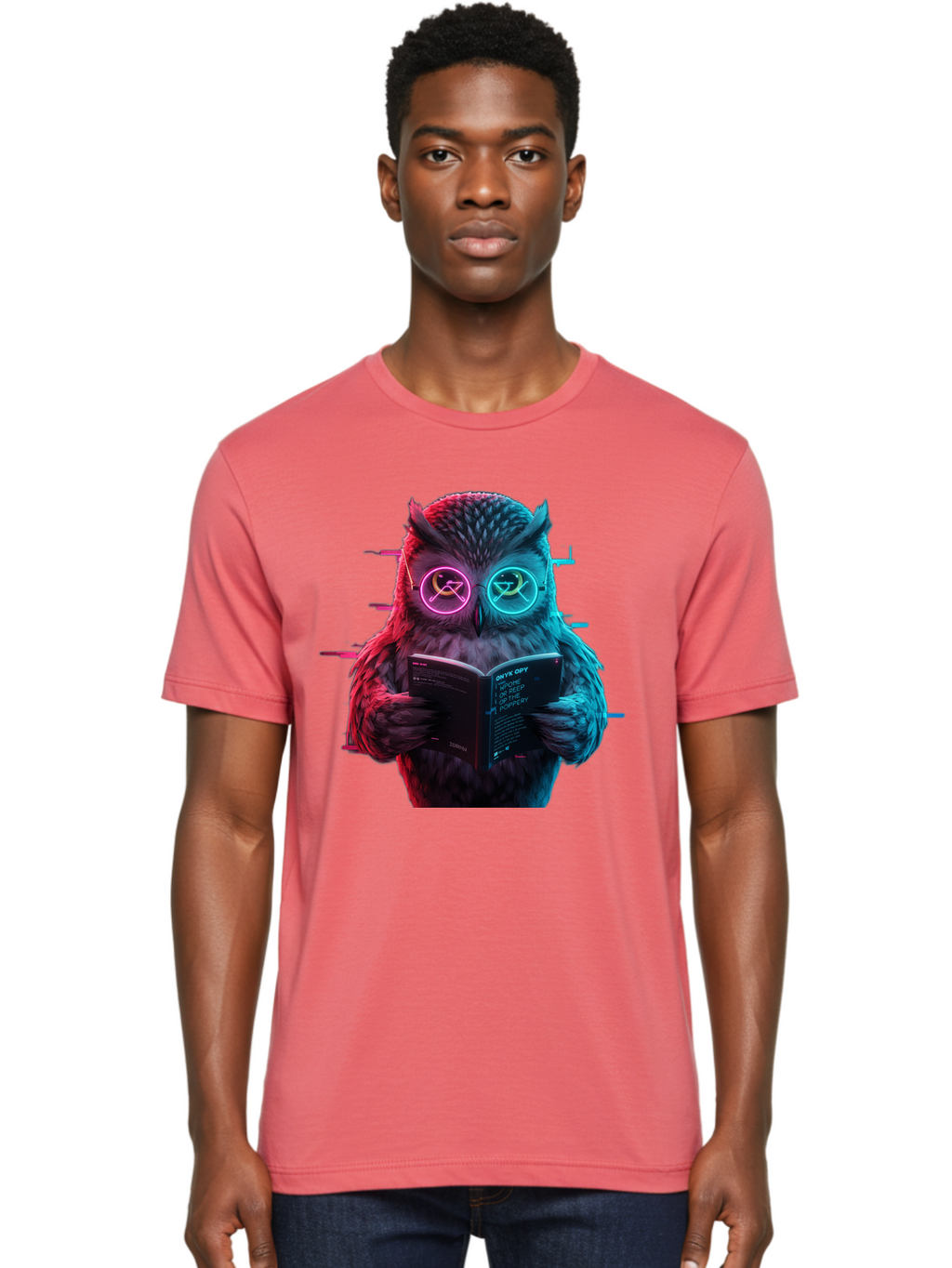 Owl-Reading-1 Men'S Graphic Tee, 100% Cotton, Comfortable Casual Summer Wear, Machine Washable, Vintage Camera, Old Camera, Antique Camera, Black Camera, Classic Photography, Photography Equipment, Nostalgic Device, Film Camera, Camera Art Bao722