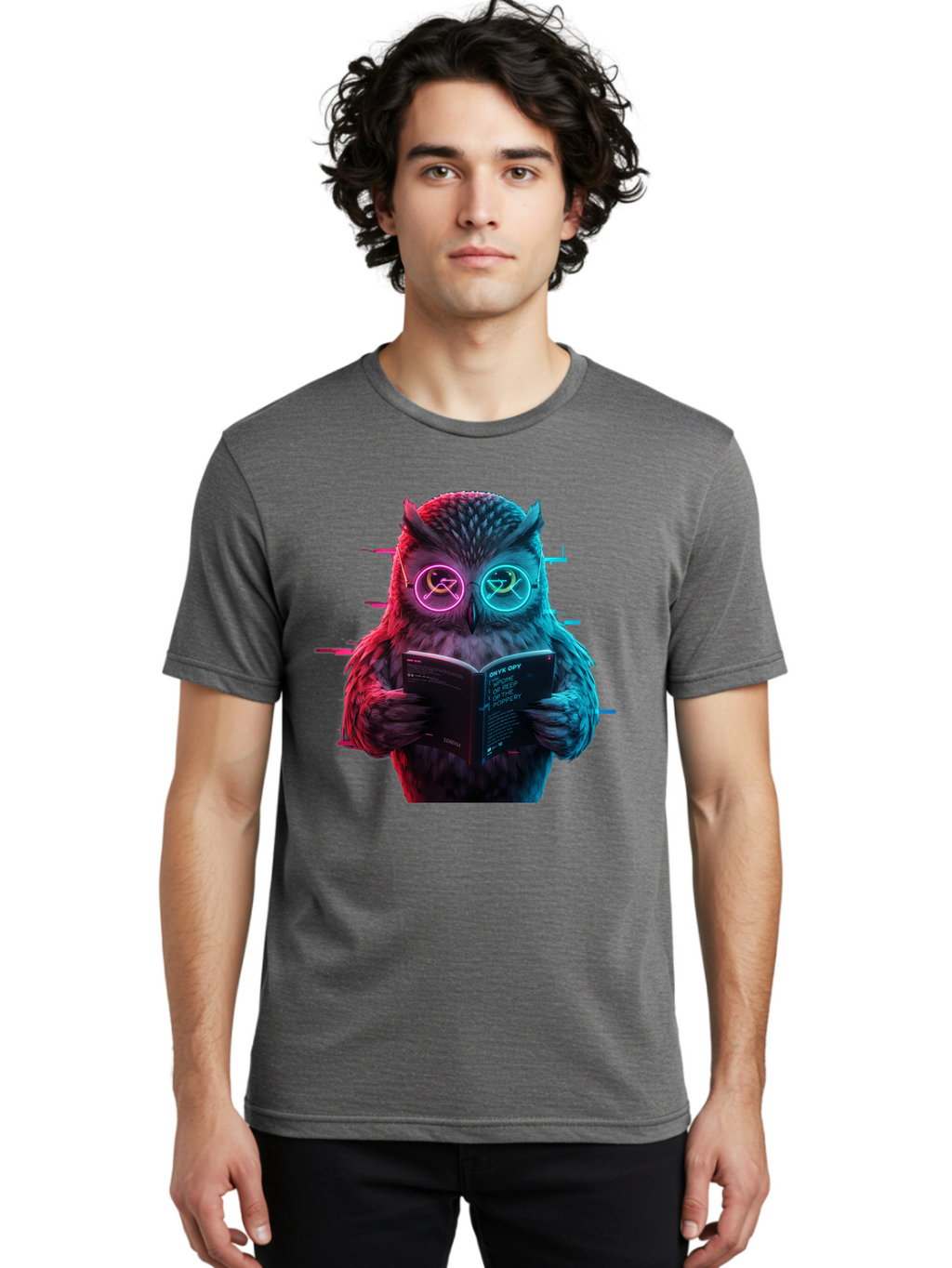 Owl-Reading-1 Men'S Graphic Tee, 100% Cotton, Comfortable Casual Summer Wear, Machine Washable, Vintage Camera, Old Camera, Antique Camera, Black Camera, Classic Photography, Photography Equipment, Nostalgic Device, Film Camera, Camera Art Bao722