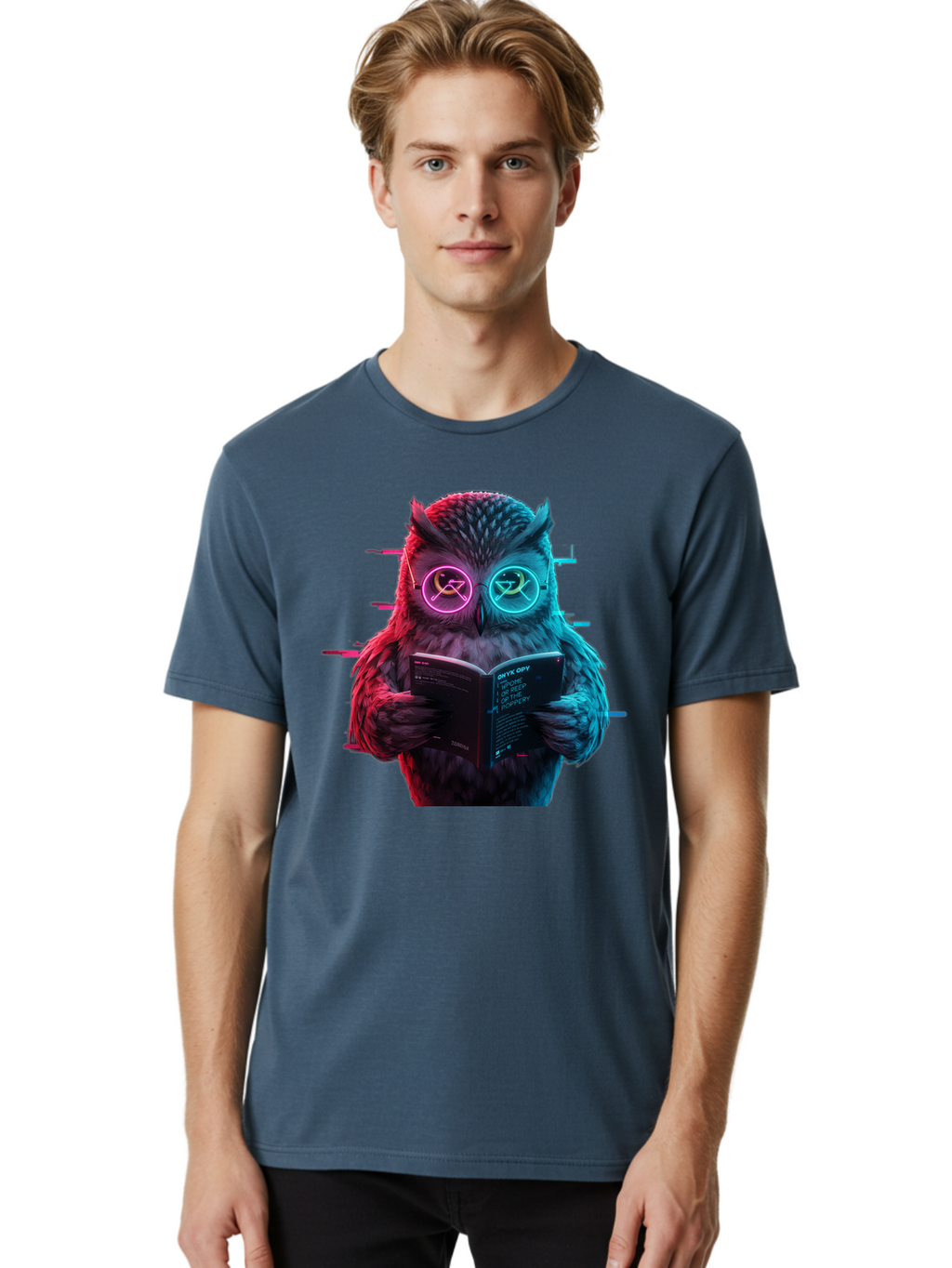 Owl-Reading-1 Men'S Graphic Tee, 100% Cotton, Comfortable Casual Summer Wear, Machine Washable, Vintage Camera, Old Camera, Antique Camera, Black Camera, Classic Photography, Photography Equipment, Nostalgic Device, Film Camera, Camera Art Bao722