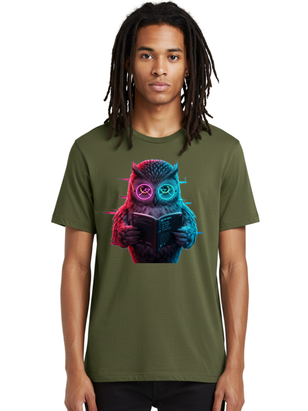 Owl-Reading-1 Men'S Graphic Tee, 100% Cotton, Comfortable Casual Summer Wear, Machine Washable, Vintage Camera, Old Camera, Antique Camera, Black Camera, Classic Photography, Photography Equipment, Nostalgic Device, Film Camera, Camera Art Bao722