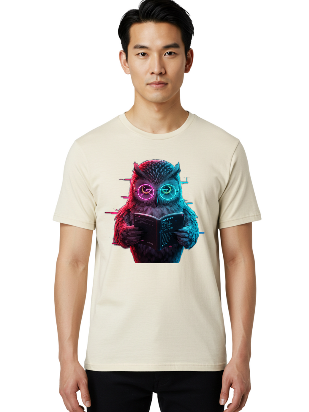 Owl-Reading-1 Men'S Graphic Tee, 100% Cotton, Comfortable Casual Summer Wear, Machine Washable, Vintage Camera, Old Camera, Antique Camera, Black Camera, Classic Photography, Photography Equipment, Nostalgic Device, Film Camera, Camera Art Bao722