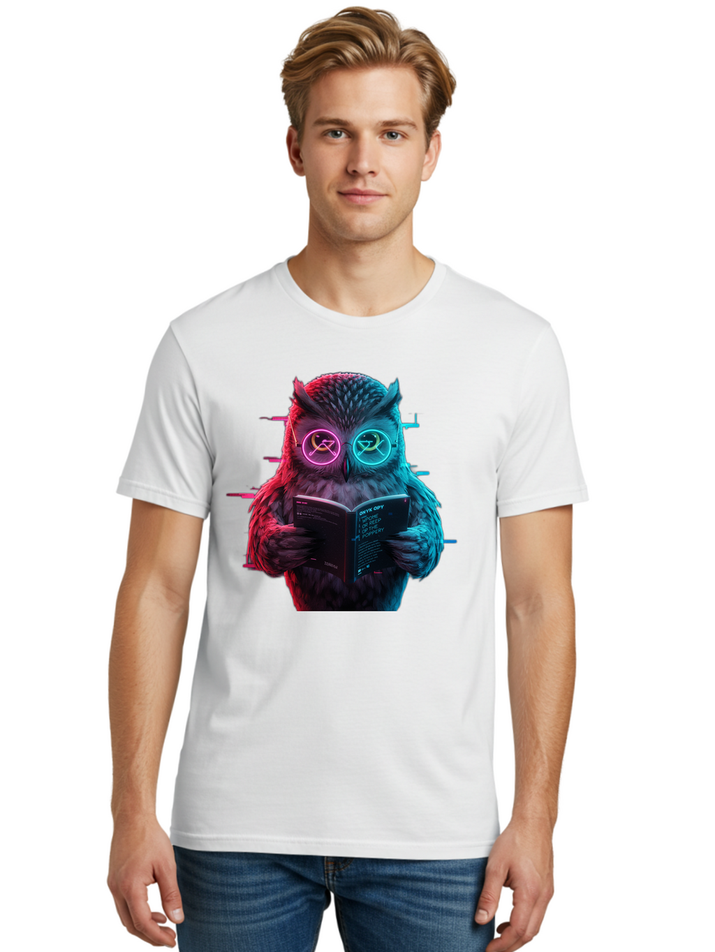 Owl-Reading-1 Men'S Graphic Tee, 100% Cotton, Comfortable Casual Summer Wear, Machine Washable, Vintage Camera, Old Camera, Antique Camera, Black Camera, Classic Photography, Photography Equipment, Nostalgic Device, Film Camera, Camera Art Bao722