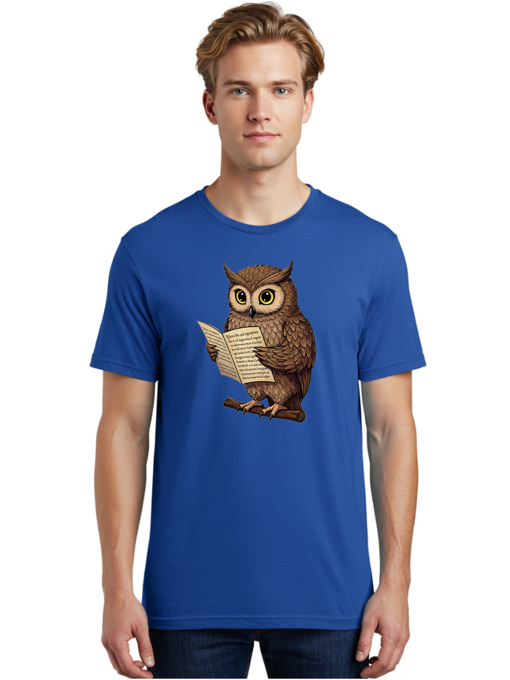 Owl-Reading-2 Men'S Graphic Tee, 100% Cotton, Comfortable Casual Summer Wear, Machine Washable, Vintage Camera, Old Camera, Antique Camera, Black Camera, Classic Photography, Photography Equipment, Nostalgic Device, Film Camera, Camera Art Bao723