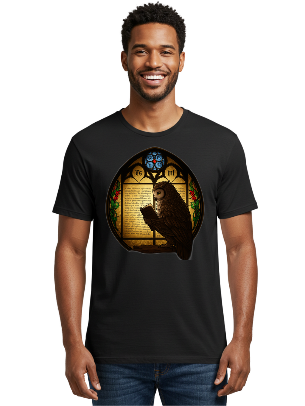 Owl-Reading-3 Men'S Graphic Tee, 100% Cotton, Comfortable Casual Summer Wear, Machine Washable, Vintage Camera, Old Camera, Antique Camera, Black Camera, Classic Photography, Photography Equipment, Nostalgic Device, Film Camera, Camera Art Bao724