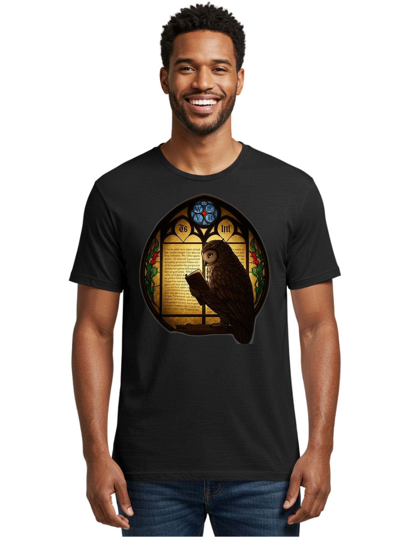 Owl-Reading-3 Men'S Graphic Tee, 100% Cotton, Comfortable Casual Summer Wear, Machine Washable, Vintage Camera, Old Camera, Antique Camera, Black Camera, Classic Photography, Photography Equipment, Nostalgic Device, Film Camera, Camera Art Bao724