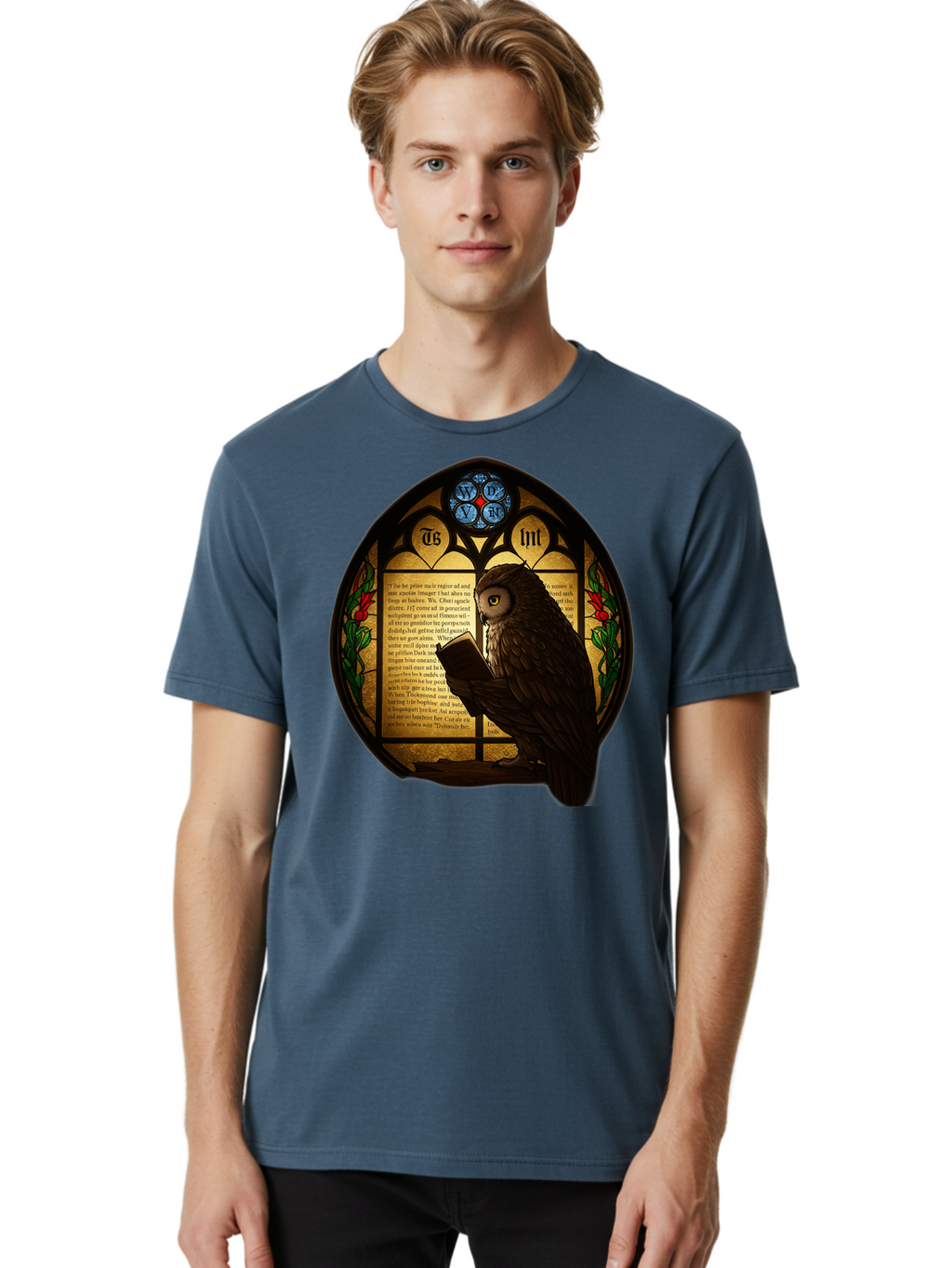 Owl-Reading-3 Men'S Graphic Tee, 100% Cotton, Comfortable Casual Summer Wear, Machine Washable, Vintage Camera, Old Camera, Antique Camera, Black Camera, Classic Photography, Photography Equipment, Nostalgic Device, Film Camera, Camera Art Bao724