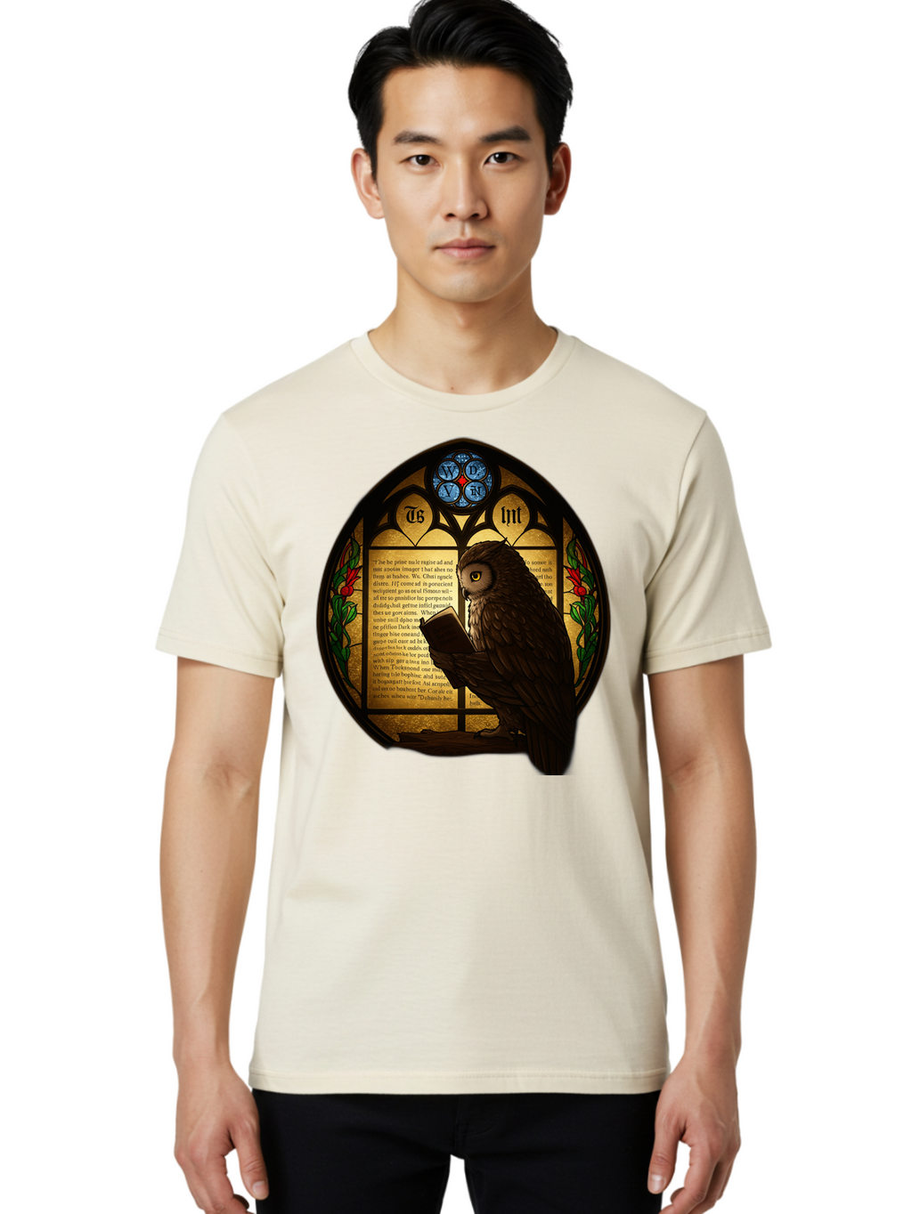 Owl-Reading-3 Men'S Graphic Tee, 100% Cotton, Comfortable Casual Summer Wear, Machine Washable, Vintage Camera, Old Camera, Antique Camera, Black Camera, Classic Photography, Photography Equipment, Nostalgic Device, Film Camera, Camera Art Bao724