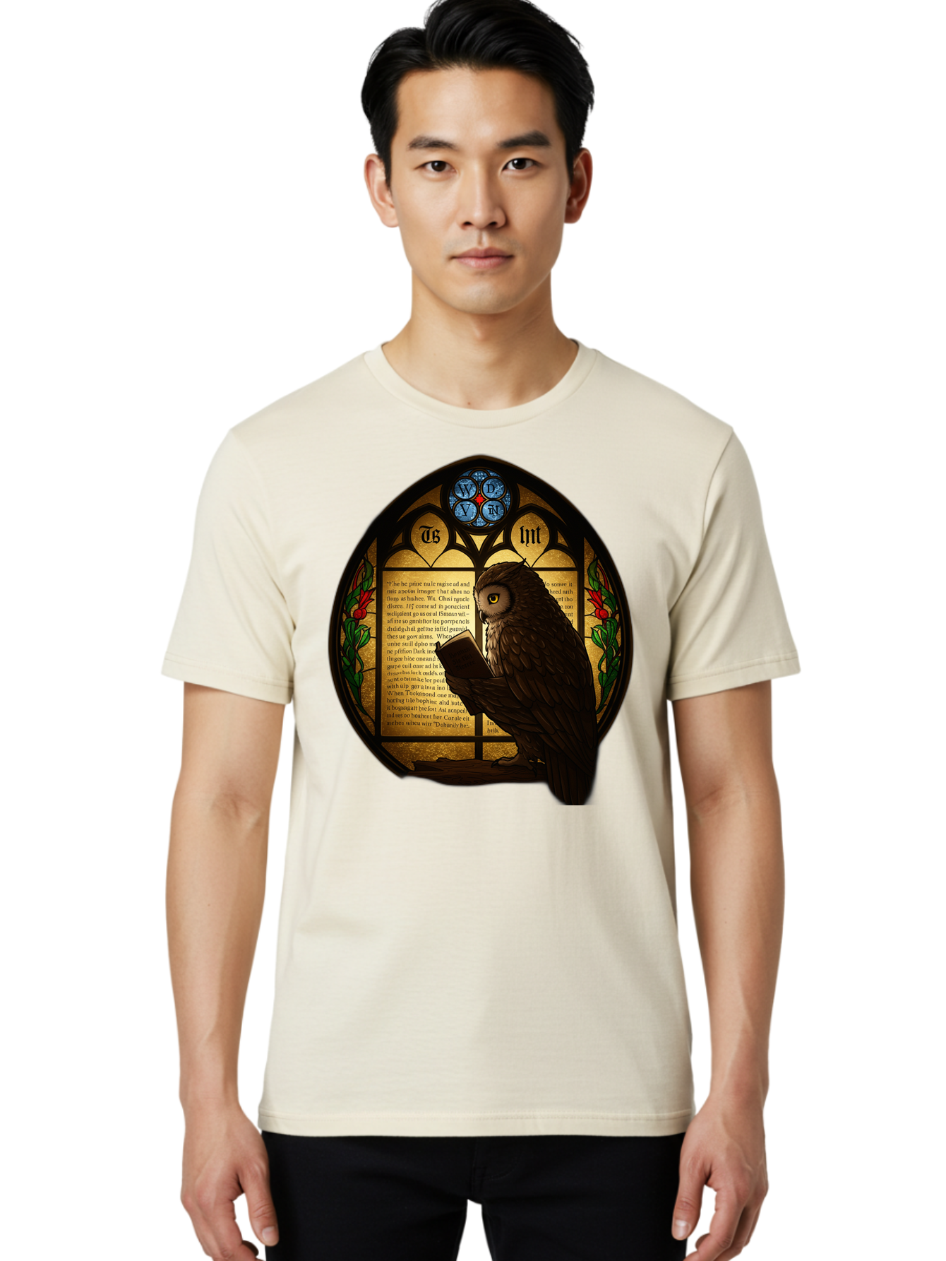 Owl-Reading-3 Men'S Graphic Tee, 100% Cotton, Comfortable Casual Summer Wear, Machine Washable, Vintage Camera, Old Camera, Antique Camera, Black Camera, Classic Photography, Photography Equipment, Nostalgic Device, Film Camera, Camera Art Bao724