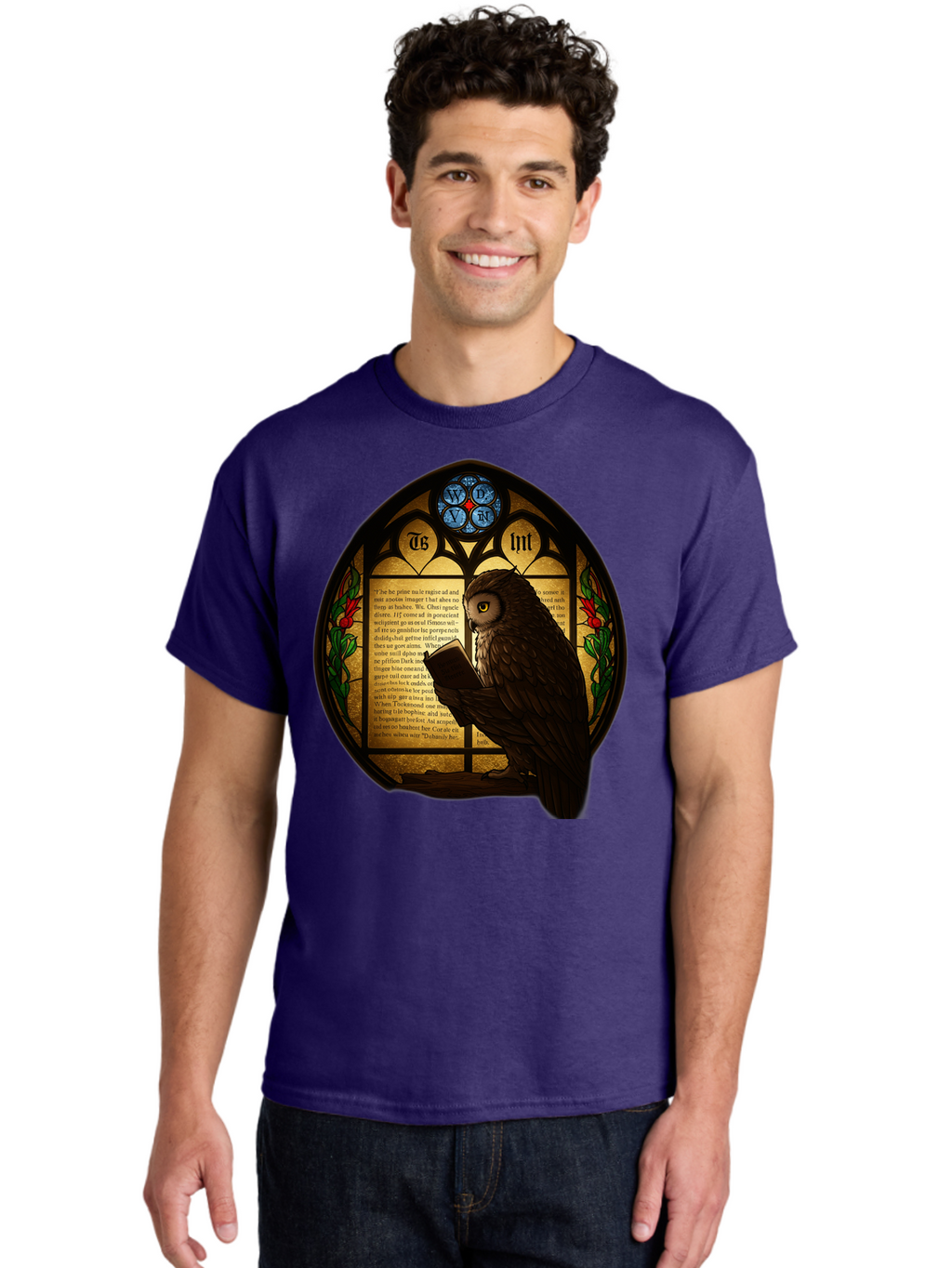 Owl-Reading-3 Men'S Graphic Tee, 100% Cotton, Comfortable Casual Summer Wear, Machine Washable, Vintage Camera, Old Camera, Antique Camera, Black Camera, Classic Photography, Photography Equipment, Nostalgic Device, Film Camera, Camera Art Bao724