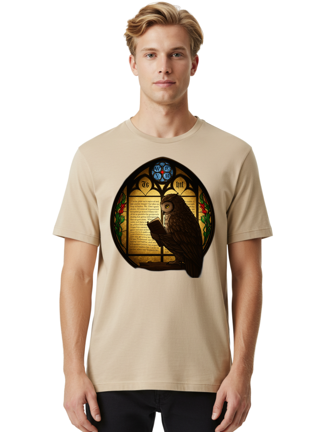 Owl-Reading-3 Men'S Graphic Tee, 100% Cotton, Comfortable Casual Summer Wear, Machine Washable, Vintage Camera, Old Camera, Antique Camera, Black Camera, Classic Photography, Photography Equipment, Nostalgic Device, Film Camera, Camera Art Bao724