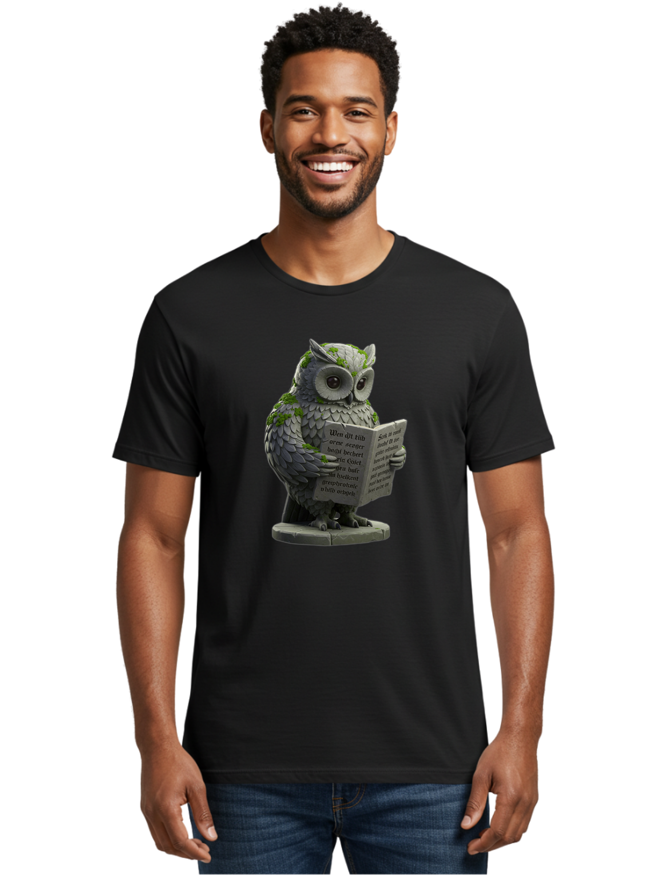 Owl-Reading-5 Men'S Graphic Tee, 100% Cotton, Comfortable Casual Summer Wear, Machine Washable, Vintage Camera, Old Camera, Antique Camera, Black Camera, Classic Photography, Photography Equipment, Nostalgic Device, Film Camera, Camera Art Bao726