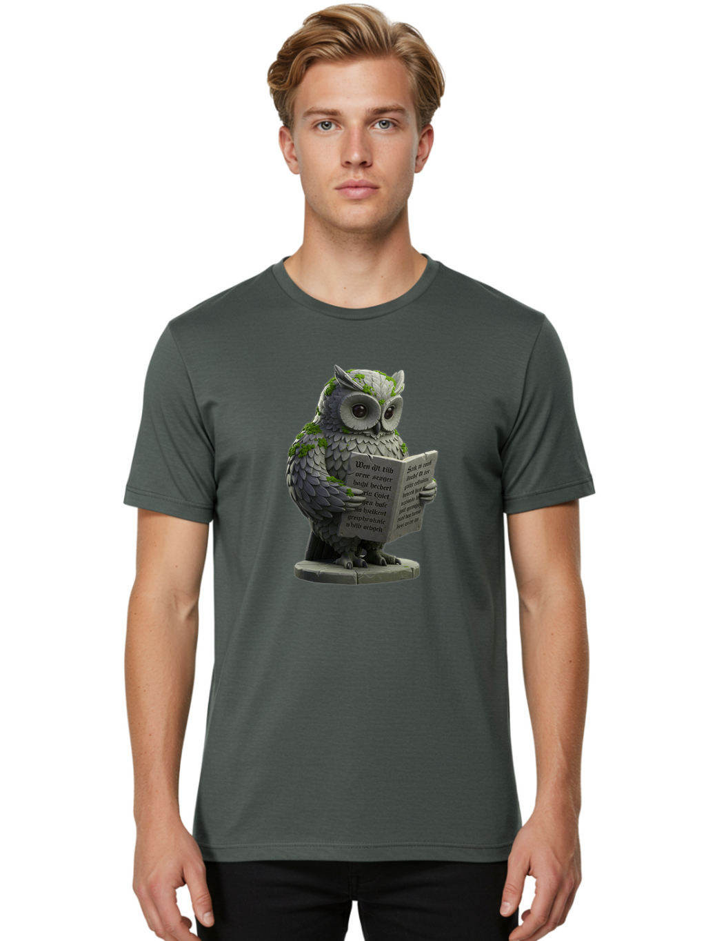 Owl-Reading-5 Men'S Graphic Tee, 100% Cotton, Comfortable Casual Summer Wear, Machine Washable, Vintage Camera, Old Camera, Antique Camera, Black Camera, Classic Photography, Photography Equipment, Nostalgic Device, Film Camera, Camera Art Bao726