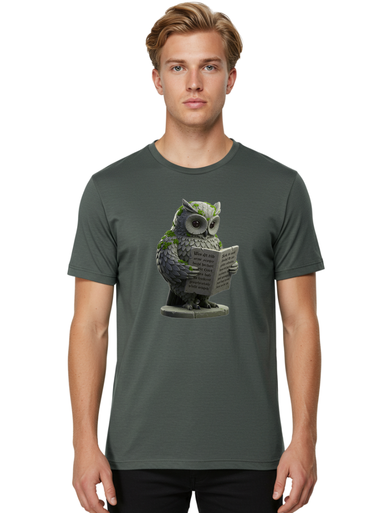 Owl-Reading-5 Men'S Graphic Tee, 100% Cotton, Comfortable Casual Summer Wear, Machine Washable, Vintage Camera, Old Camera, Antique Camera, Black Camera, Classic Photography, Photography Equipment, Nostalgic Device, Film Camera, Camera Art Bao726