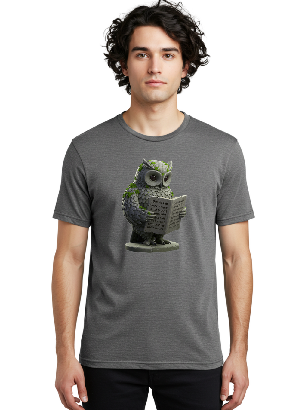 Owl-Reading-5 Men'S Graphic Tee, 100% Cotton, Comfortable Casual Summer Wear, Machine Washable, Vintage Camera, Old Camera, Antique Camera, Black Camera, Classic Photography, Photography Equipment, Nostalgic Device, Film Camera, Camera Art Bao726