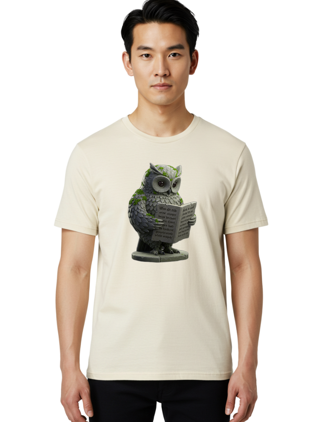 Owl-Reading-5 Men'S Graphic Tee, 100% Cotton, Comfortable Casual Summer Wear, Machine Washable, Vintage Camera, Old Camera, Antique Camera, Black Camera, Classic Photography, Photography Equipment, Nostalgic Device, Film Camera, Camera Art Bao726