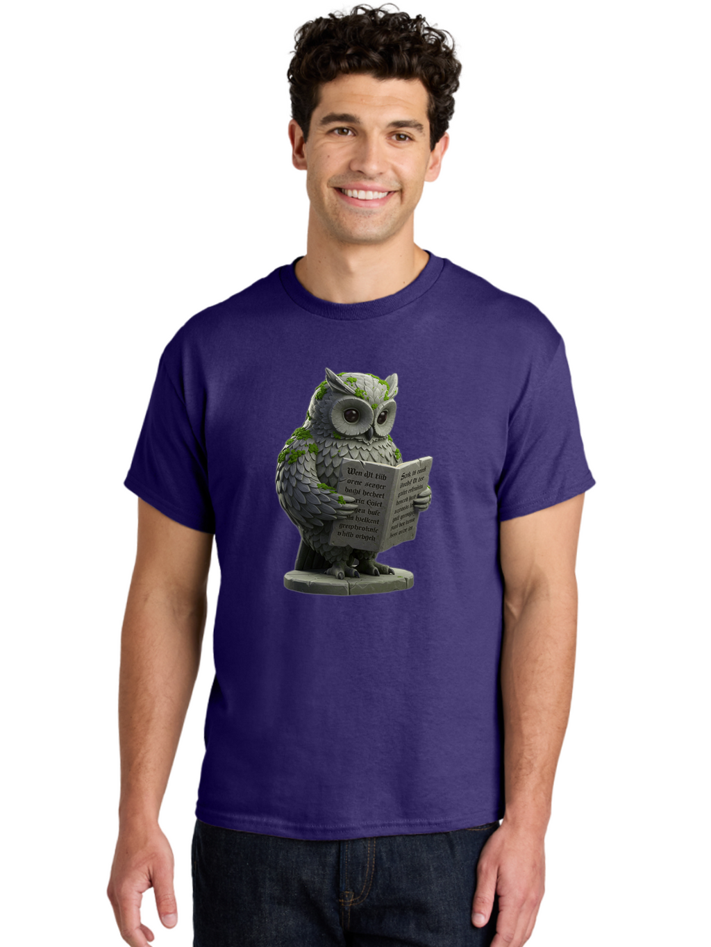 Owl-Reading-5 Men'S Graphic Tee, 100% Cotton, Comfortable Casual Summer Wear, Machine Washable, Vintage Camera, Old Camera, Antique Camera, Black Camera, Classic Photography, Photography Equipment, Nostalgic Device, Film Camera, Camera Art Bao726
