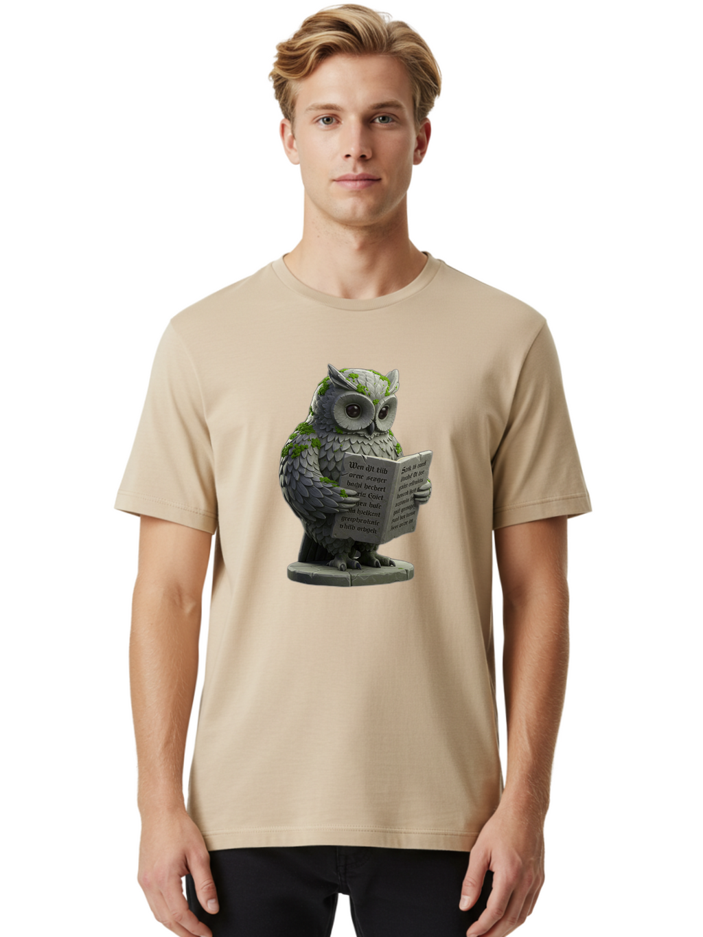 Owl-Reading-5 Men'S Graphic Tee, 100% Cotton, Comfortable Casual Summer Wear, Machine Washable, Vintage Camera, Old Camera, Antique Camera, Black Camera, Classic Photography, Photography Equipment, Nostalgic Device, Film Camera, Camera Art Bao726