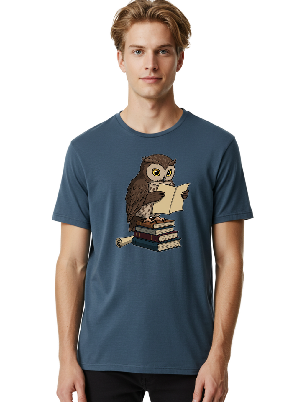 Owl-Reading Men'S Graphic Tee, 100% Cotton, Comfortable Casual Summer Wear, Machine Washable, Vintage Camera, Old Camera, Antique Camera, Black Camera, Classic Photography, Photography Equipment, Nostalgic Device, Film Camera, Camera Art Bao728