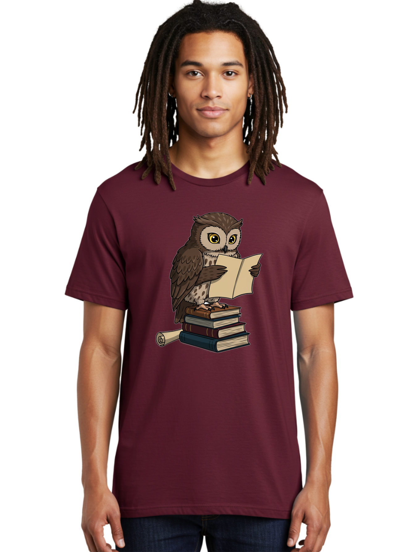 Owl-Reading Men'S Graphic Tee, 100% Cotton, Comfortable Casual Summer Wear, Machine Washable, Vintage Camera, Old Camera, Antique Camera, Black Camera, Classic Photography, Photography Equipment, Nostalgic Device, Film Camera, Camera Art Bao728