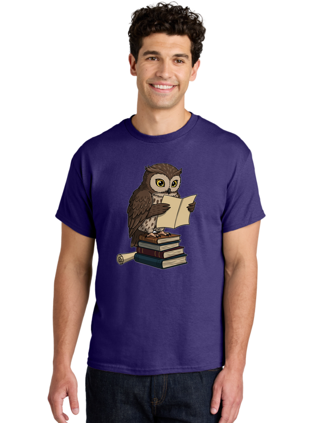 Owl-Reading Men'S Graphic Tee, 100% Cotton, Comfortable Casual Summer Wear, Machine Washable, Vintage Camera, Old Camera, Antique Camera, Black Camera, Classic Photography, Photography Equipment, Nostalgic Device, Film Camera, Camera Art Bao728