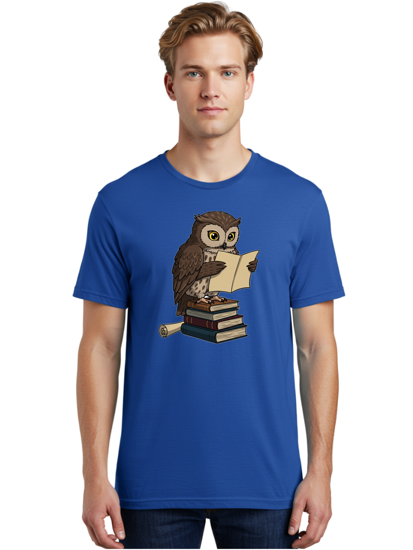 Owl-Reading Men'S Graphic Tee, 100% Cotton, Comfortable Casual Summer Wear, Machine Washable, Vintage Camera, Old Camera, Antique Camera, Black Camera, Classic Photography, Photography Equipment, Nostalgic Device, Film Camera, Camera Art Bao728