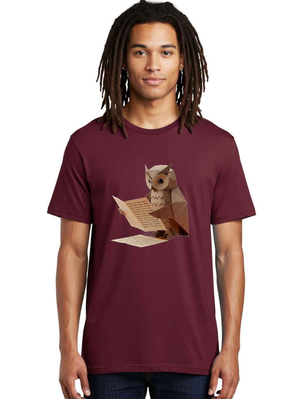 Paper-Owl-Reading Men'S Graphic Tee, 100% Cotton, Comfortable Casual Summer Wear, Machine Washable, Vintage Camera, Old Camera, Antique Camera, Black Camera, Classic Photography, Photography Equipment, Nostalgic Device, Film Camera, Camera Art Bao729
