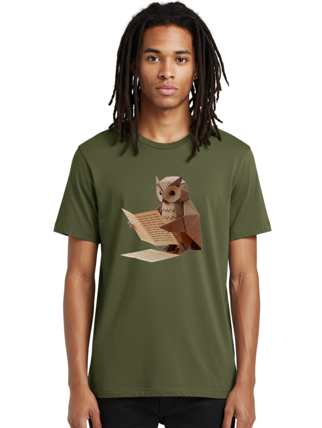 Paper-Owl-Reading Men'S Graphic Tee, 100% Cotton, Comfortable Casual Summer Wear, Machine Washable, Vintage Camera, Old Camera, Antique Camera, Black Camera, Classic Photography, Photography Equipment, Nostalgic Device, Film Camera, Camera Art Bao729