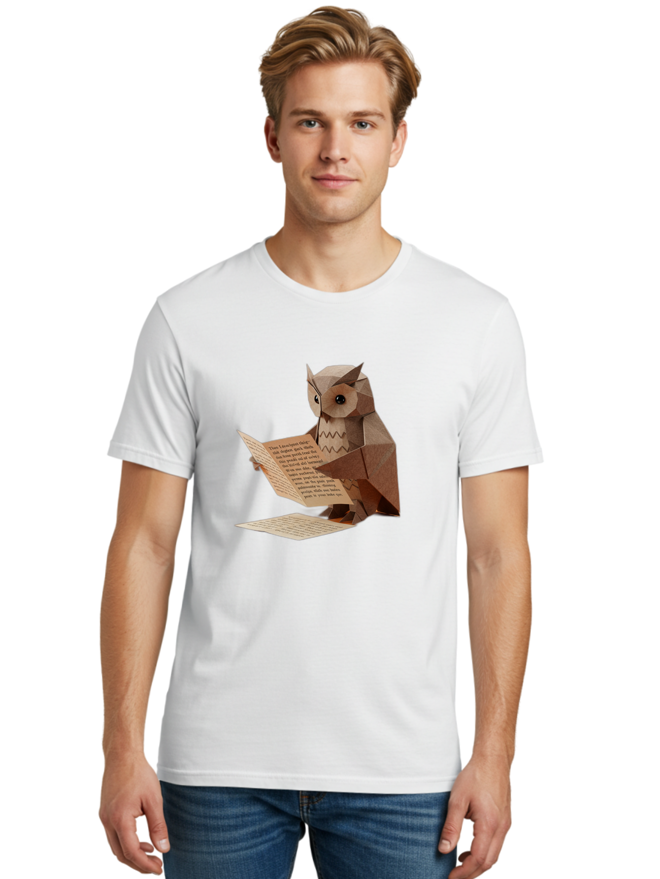 Paper-Owl-Reading Men'S Graphic Tee, 100% Cotton, Comfortable Casual Summer Wear, Machine Washable, Vintage Camera, Old Camera, Antique Camera, Black Camera, Classic Photography, Photography Equipment, Nostalgic Device, Film Camera, Camera Art Bao729