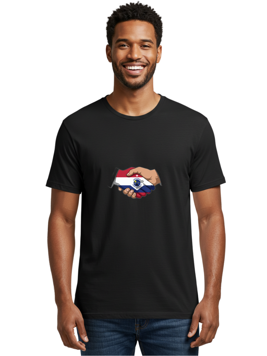 Paraguay-Flag-Hands Men'S Graphic Tee, 100% Cotton, Comfortable Casual Summer Wear, Machine Washable, Vintage Camera, Old Camera, Antique Camera, Black Camera, Classic Photography, Photography Equipment, Nostalgic Device, Film Camera, Bao730