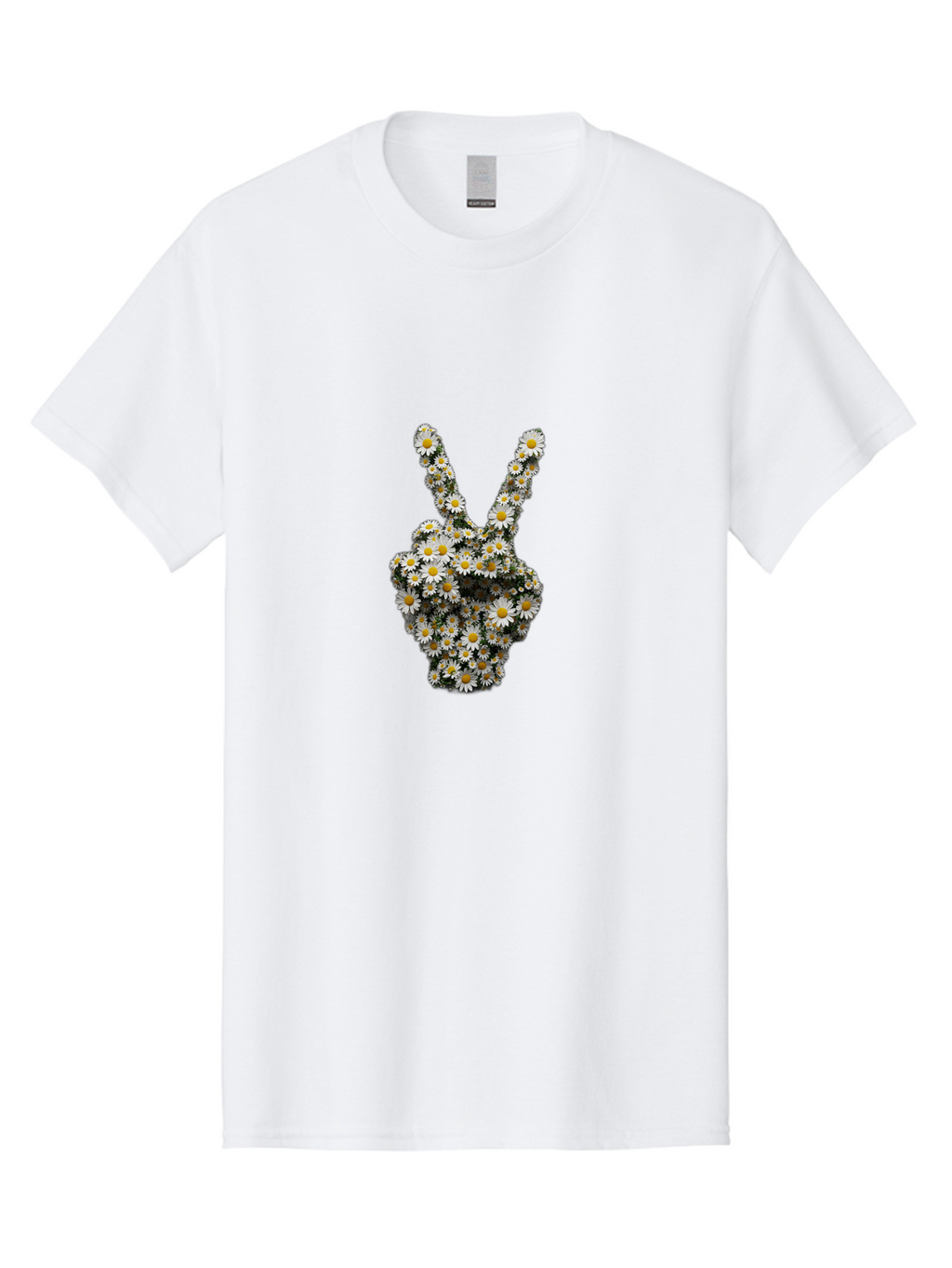 Peace-Sign-Daisies Men'S Graphic Tee, 100% Cotton, Comfortable Casual Summer Wear, Machine Washable, Vintage Camera, Old Camera, Antique Camera, Black Camera, Classic Photography, Photography Equipment, Nostalgic Device, Film Camera, Bao735