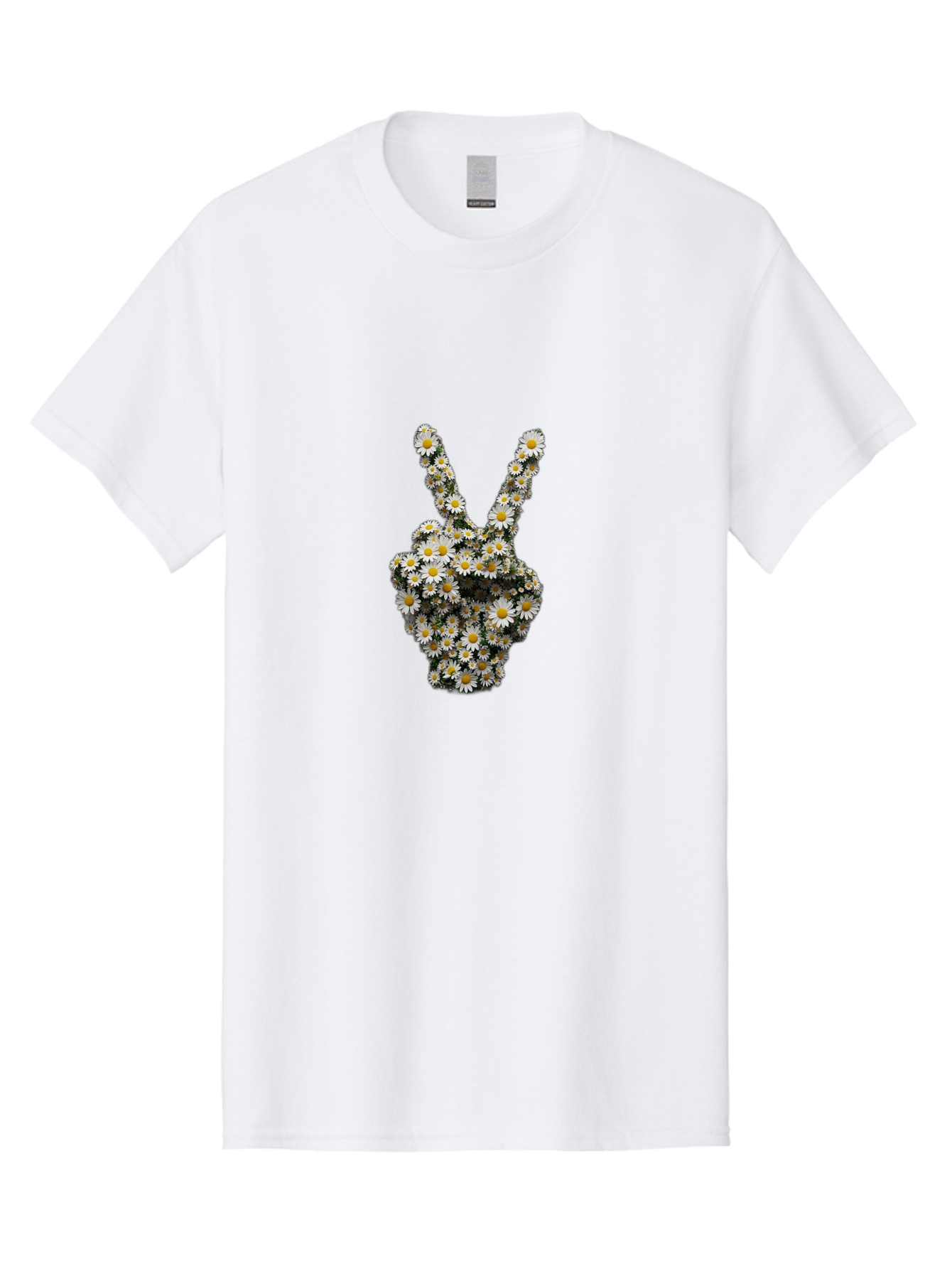 Peace-Sign-Daisies Men'S Graphic Tee, 100% Cotton, Comfortable Casual Summer Wear, Machine Washable, Vintage Camera, Old Camera, Antique Camera, Black Camera, Classic Photography, Photography Equipment, Nostalgic Device, Film Camera, Bao735