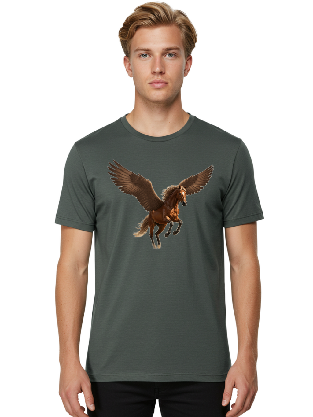 Pegasus Men'S Graphic Tee, 100% Cotton, Comfortable Casual Summer Wear, Machine Washable, Vintage Camera, Old Camera, Antique Camera, Black Camera, Classic Photography, Photography Equipment, Nostalgic Device, Film Camera, Camera Art Bao738