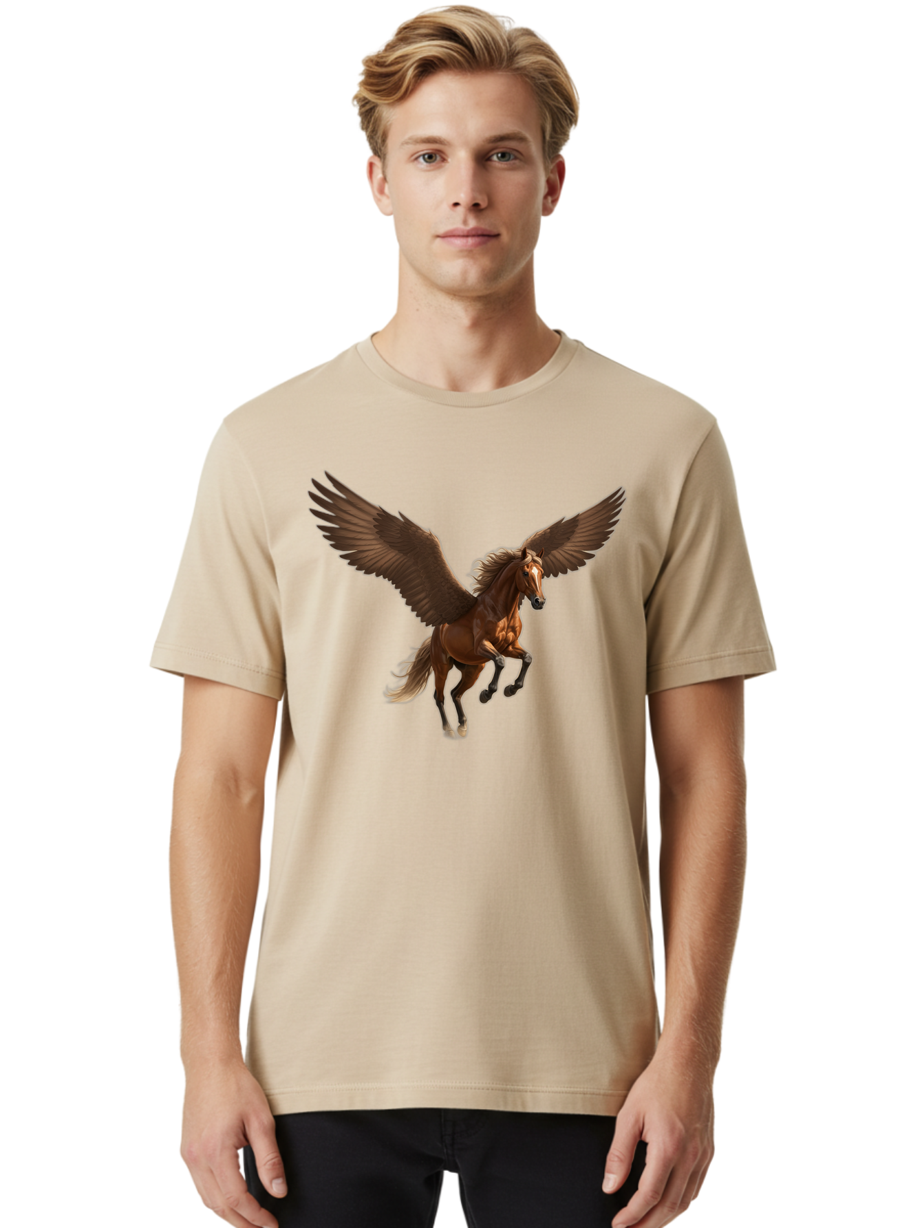 Pegasus Men'S Graphic Tee, 100% Cotton, Comfortable Casual Summer Wear, Machine Washable, Vintage Camera, Old Camera, Antique Camera, Black Camera, Classic Photography, Photography Equipment, Nostalgic Device, Film Camera, Camera Art Bao738