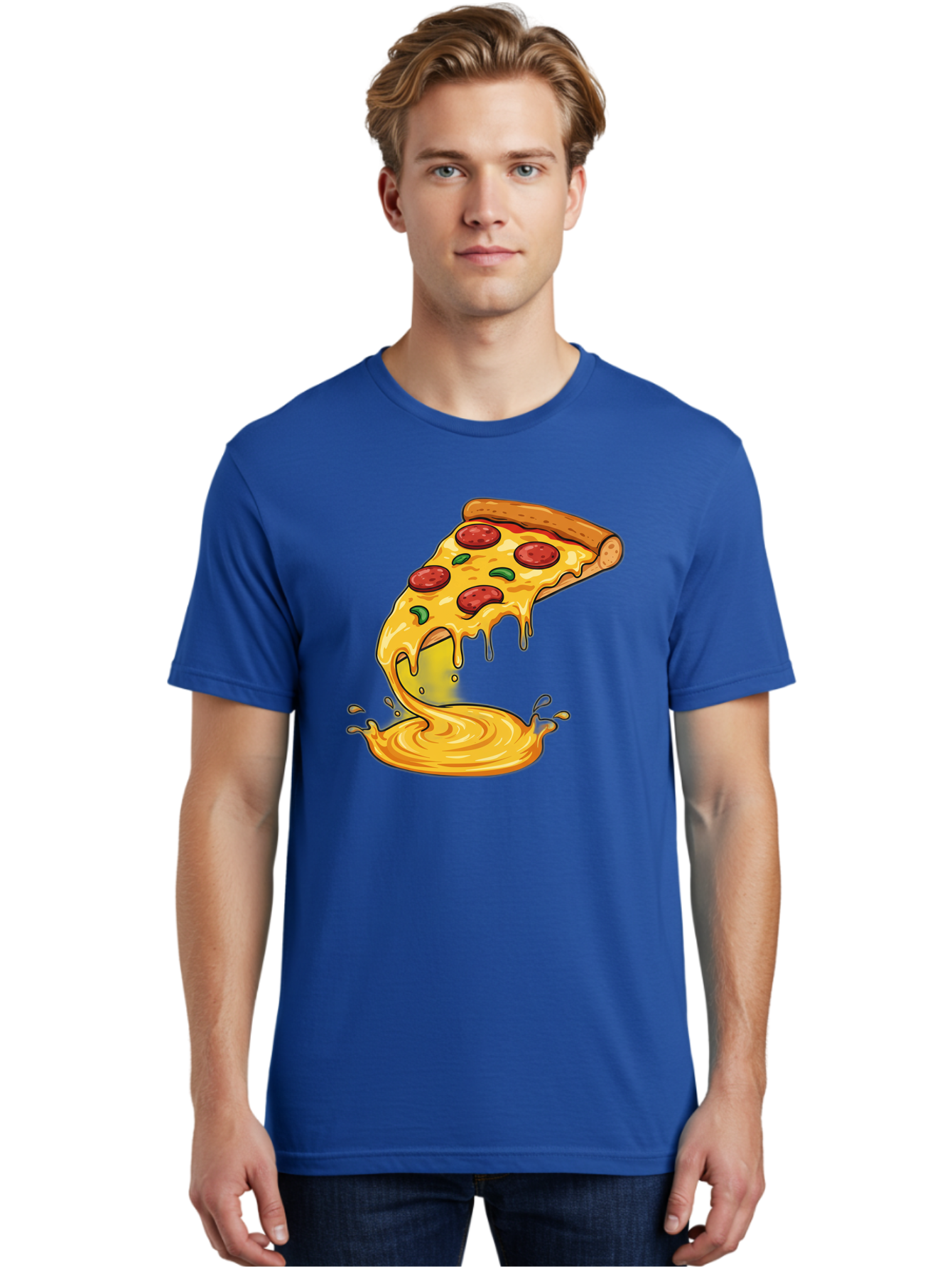 Pepperoni-Pizza-Slice Men'S Graphic Tee, 100% Cotton, Comfortable Casual Summer Wear, Machine Washable, Vintage Camera, Old Camera, Antique Camera, Black Camera, Classic Photography, Photography Equipment, Nostalgic Device, Film Camera, Bao740