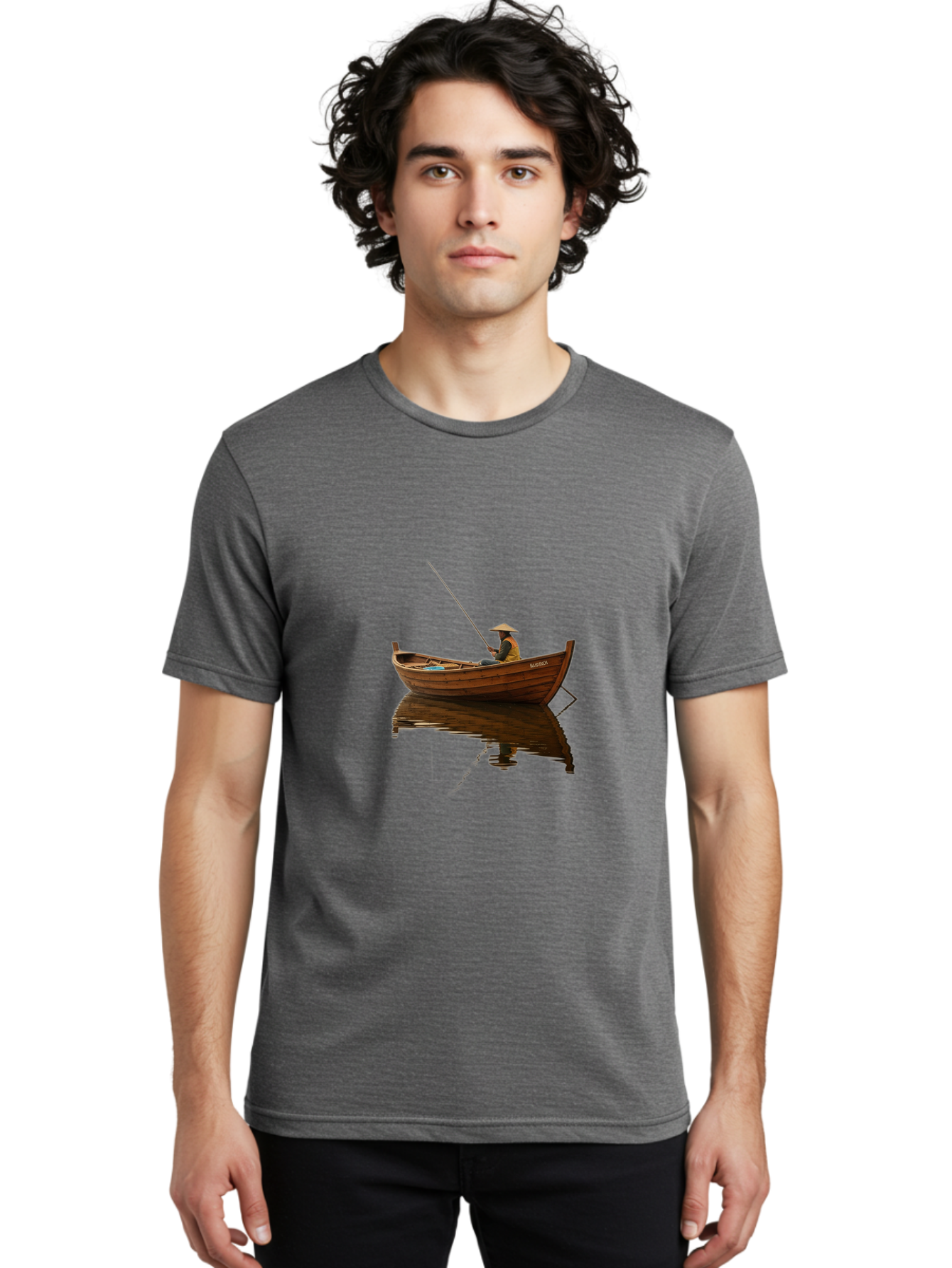 Person-In-Boat Men'S Graphic Tee, 100% Cotton, Comfortable Casual Summer Wear, Machine Washable, Vintage Camera, Old Camera, Antique Camera, Black Camera, Classic Photography, Photography Equipment, Nostalgic Device, Film Camera, Camera Art Bao742