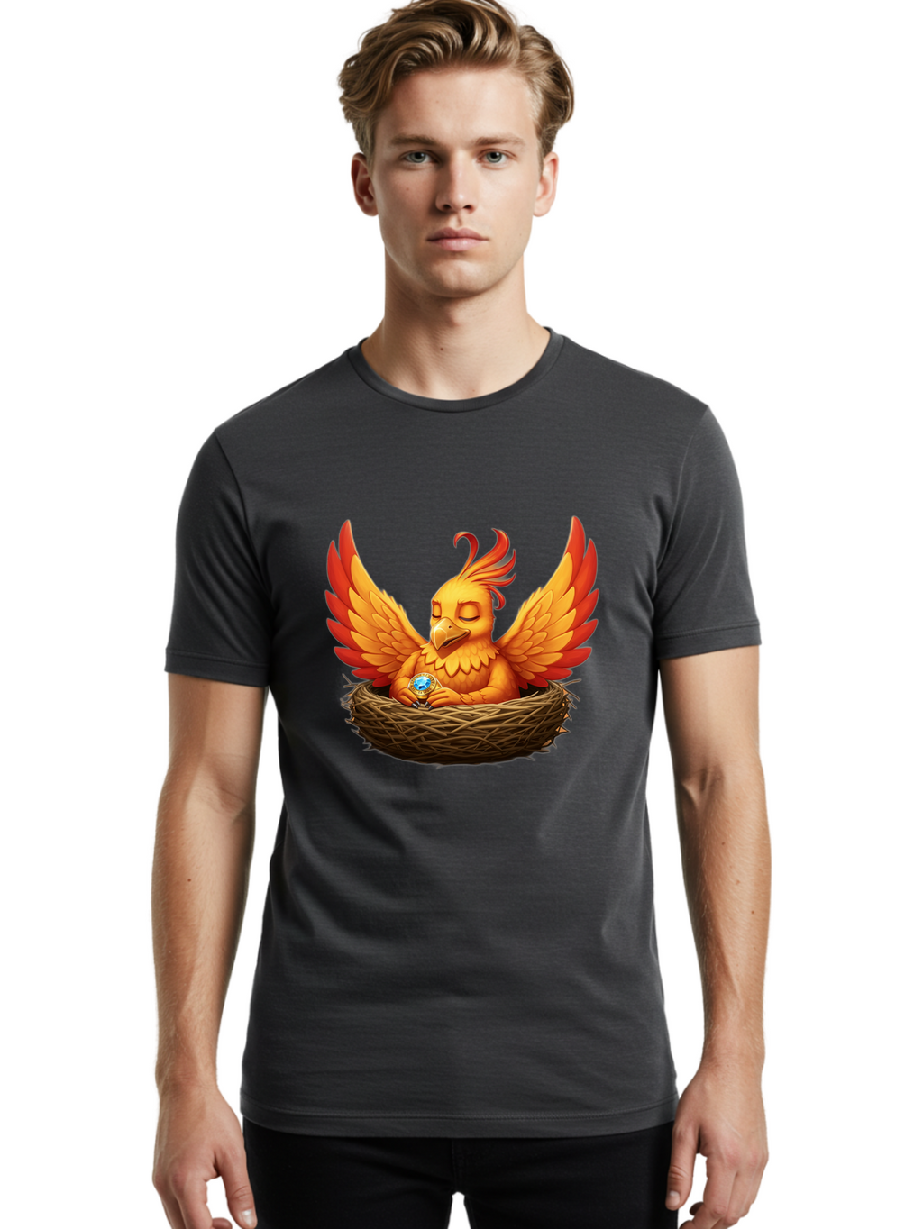 Phoenix-In-Nest Men'S Graphic Tee, 100% Cotton, Comfortable Casual Summer Wear, Machine Washable, Vintage Camera, Old Camera, Antique Camera, Black Camera, Classic Photography, Photography Equipment, Nostalgic Device, Film Camera, Camera Art Bao744