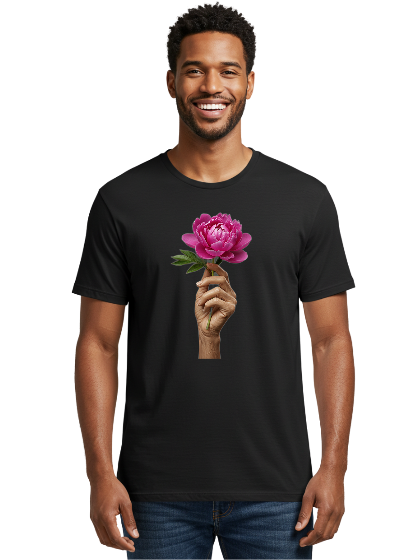 Pink-Peony Men'S Graphic Tee, 100% Cotton, Comfortable Casual Summer Wear, Machine Washable, Vintage Camera, Old Camera, Antique Camera, Black Camera, Classic Photography, Photography Equipment, Nostalgic Device, Film Camera, Camera Art Bao749