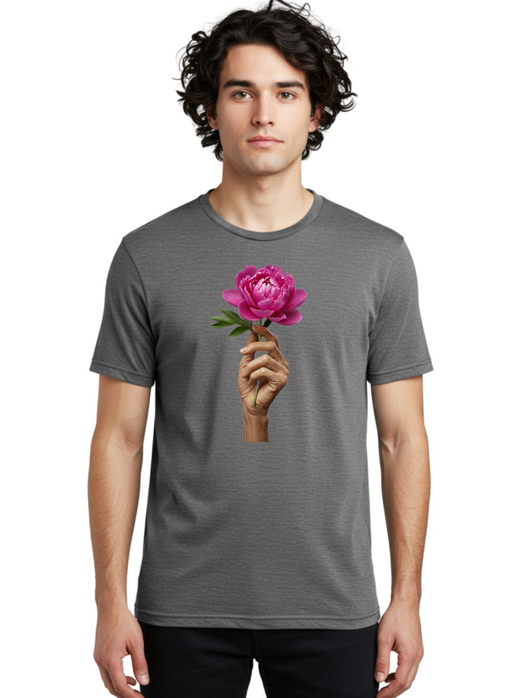 Pink-Peony Men'S Graphic Tee, 100% Cotton, Comfortable Casual Summer Wear, Machine Washable, Vintage Camera, Old Camera, Antique Camera, Black Camera, Classic Photography, Photography Equipment, Nostalgic Device, Film Camera, Camera Art Bao749