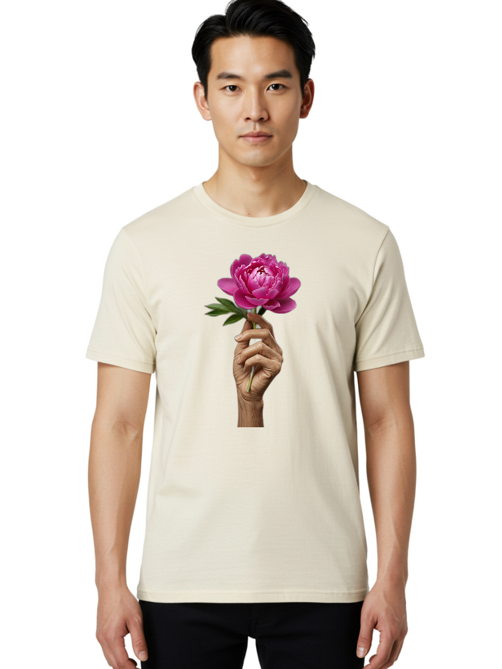 Pink-Peony Men'S Graphic Tee, 100% Cotton, Comfortable Casual Summer Wear, Machine Washable, Vintage Camera, Old Camera, Antique Camera, Black Camera, Classic Photography, Photography Equipment, Nostalgic Device, Film Camera, Camera Art Bao749