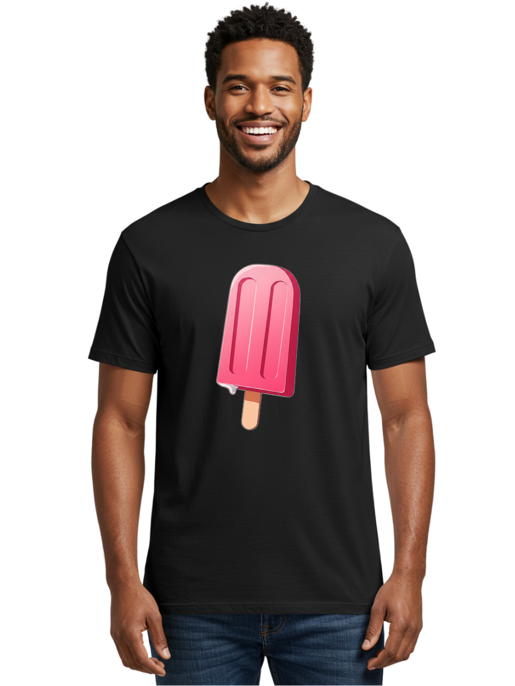 Pink-Popsicle Men'S Graphic Tee, 100% Cotton, Comfortable Casual Summer Wear, Machine Washable, Vintage Camera, Old Camera, Antique Camera, Black Camera, Classic Photography, Photography Equipment, Nostalgic Device, Film Camera, Camera Art Bao751