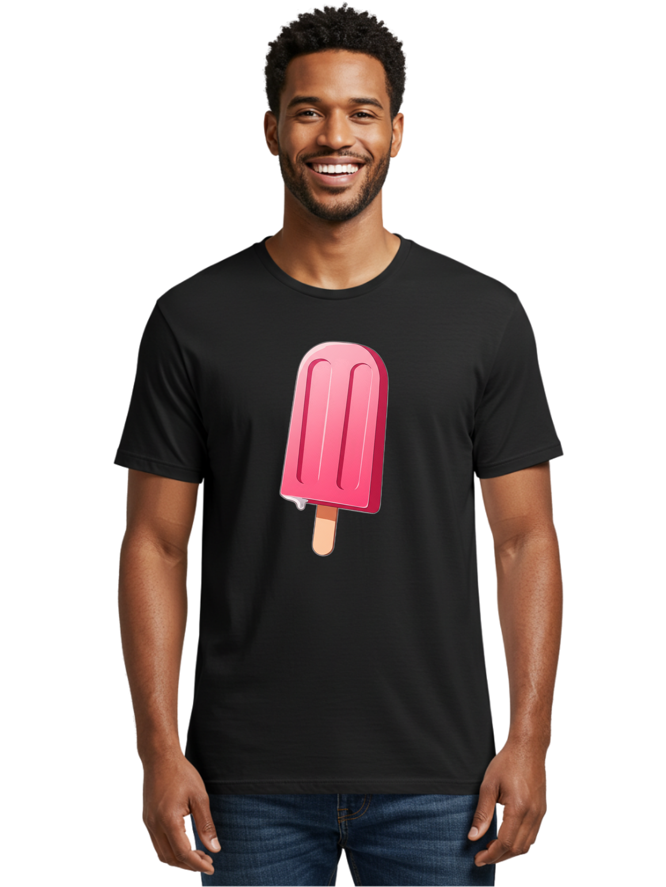 Pink-Popsicle Men'S Graphic Tee, 100% Cotton, Comfortable Casual Summer Wear, Machine Washable, Vintage Camera, Old Camera, Antique Camera, Black Camera, Classic Photography, Photography Equipment, Nostalgic Device, Film Camera, Camera Art Bao751