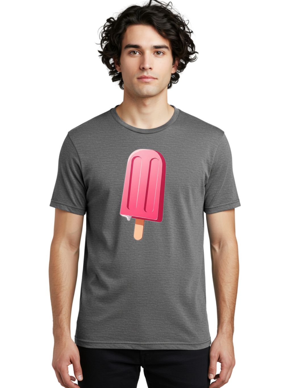 Pink-Popsicle Men'S Graphic Tee, 100% Cotton, Comfortable Casual Summer Wear, Machine Washable, Vintage Camera, Old Camera, Antique Camera, Black Camera, Classic Photography, Photography Equipment, Nostalgic Device, Film Camera, Camera Art Bao751