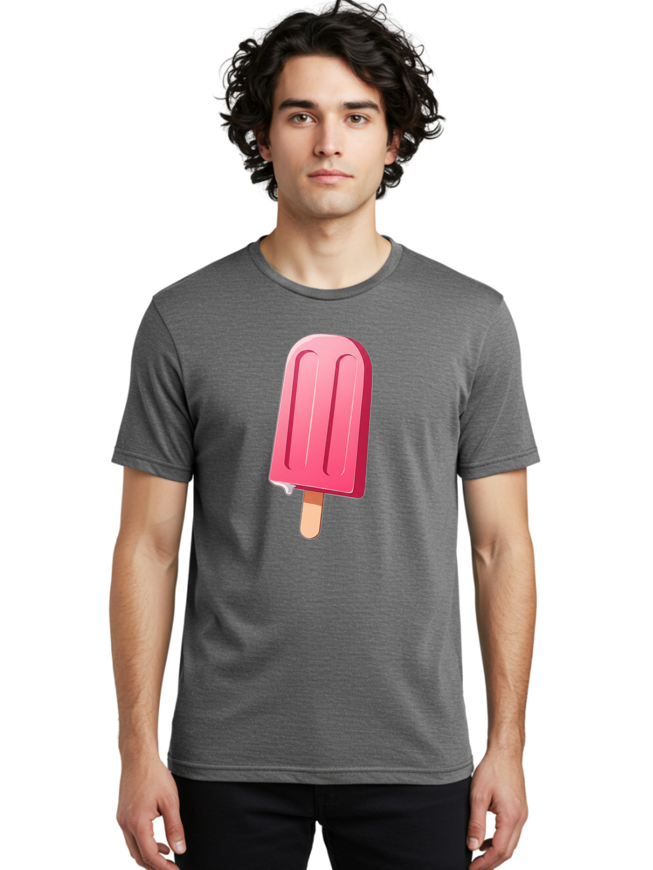 Pink-Popsicle Men'S Graphic Tee, 100% Cotton, Comfortable Casual Summer Wear, Machine Washable, Vintage Camera, Old Camera, Antique Camera, Black Camera, Classic Photography, Photography Equipment, Nostalgic Device, Film Camera, Camera Art Bao751