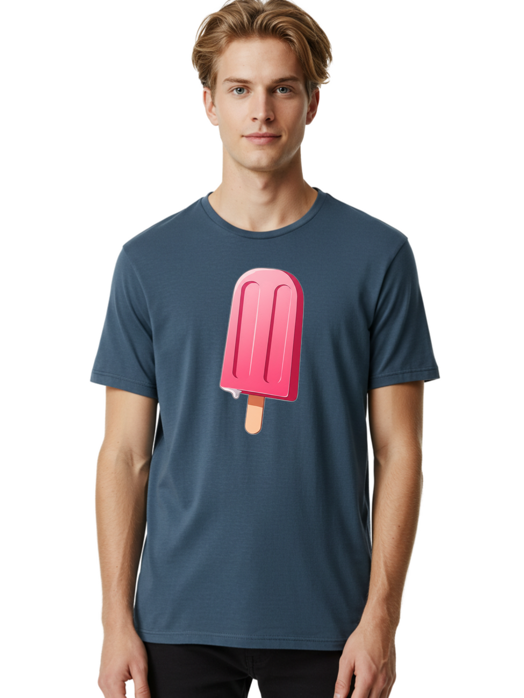 Pink-Popsicle Men'S Graphic Tee, 100% Cotton, Comfortable Casual Summer Wear, Machine Washable, Vintage Camera, Old Camera, Antique Camera, Black Camera, Classic Photography, Photography Equipment, Nostalgic Device, Film Camera, Camera Art Bao751
