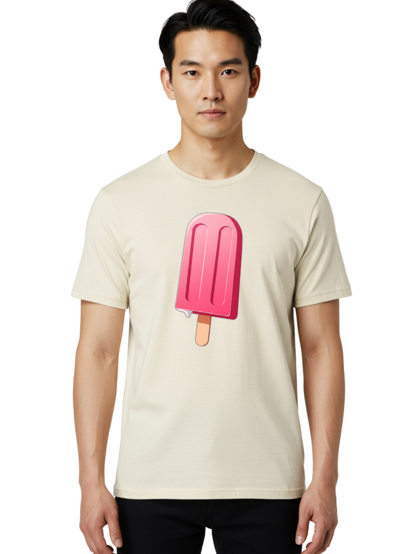Pink-Popsicle Men'S Graphic Tee, 100% Cotton, Comfortable Casual Summer Wear, Machine Washable, Vintage Camera, Old Camera, Antique Camera, Black Camera, Classic Photography, Photography Equipment, Nostalgic Device, Film Camera, Camera Art Bao751