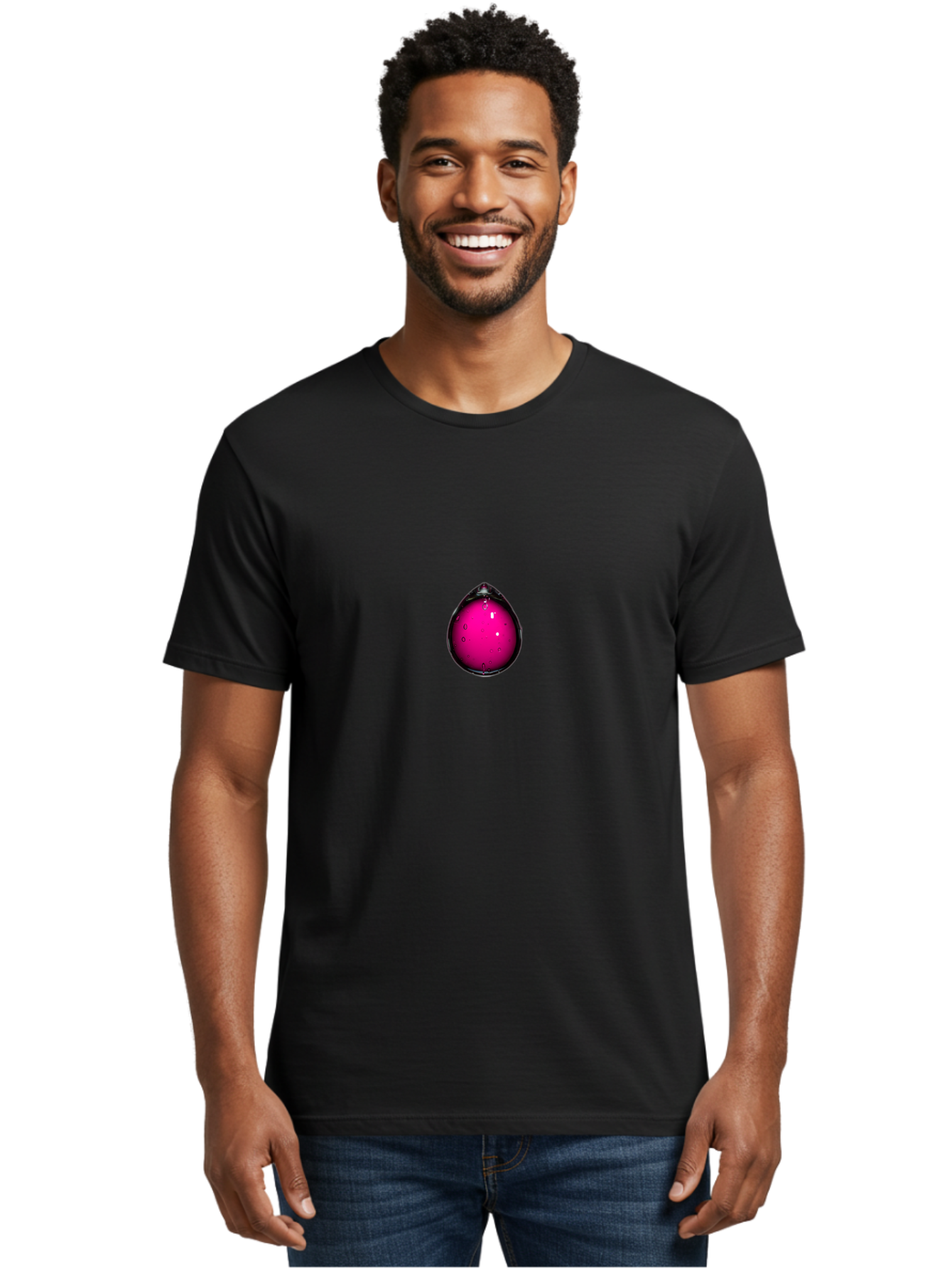 Pink-Water-Droplet Men'S Graphic Tee, 100% Cotton, Comfortable Casual Summer Wear, Machine Washable, Vintage Camera, Old Camera, Antique Camera, Black Camera, Classic Photography, Photography Equipment, Nostalgic Device, Film Camera, Bao752