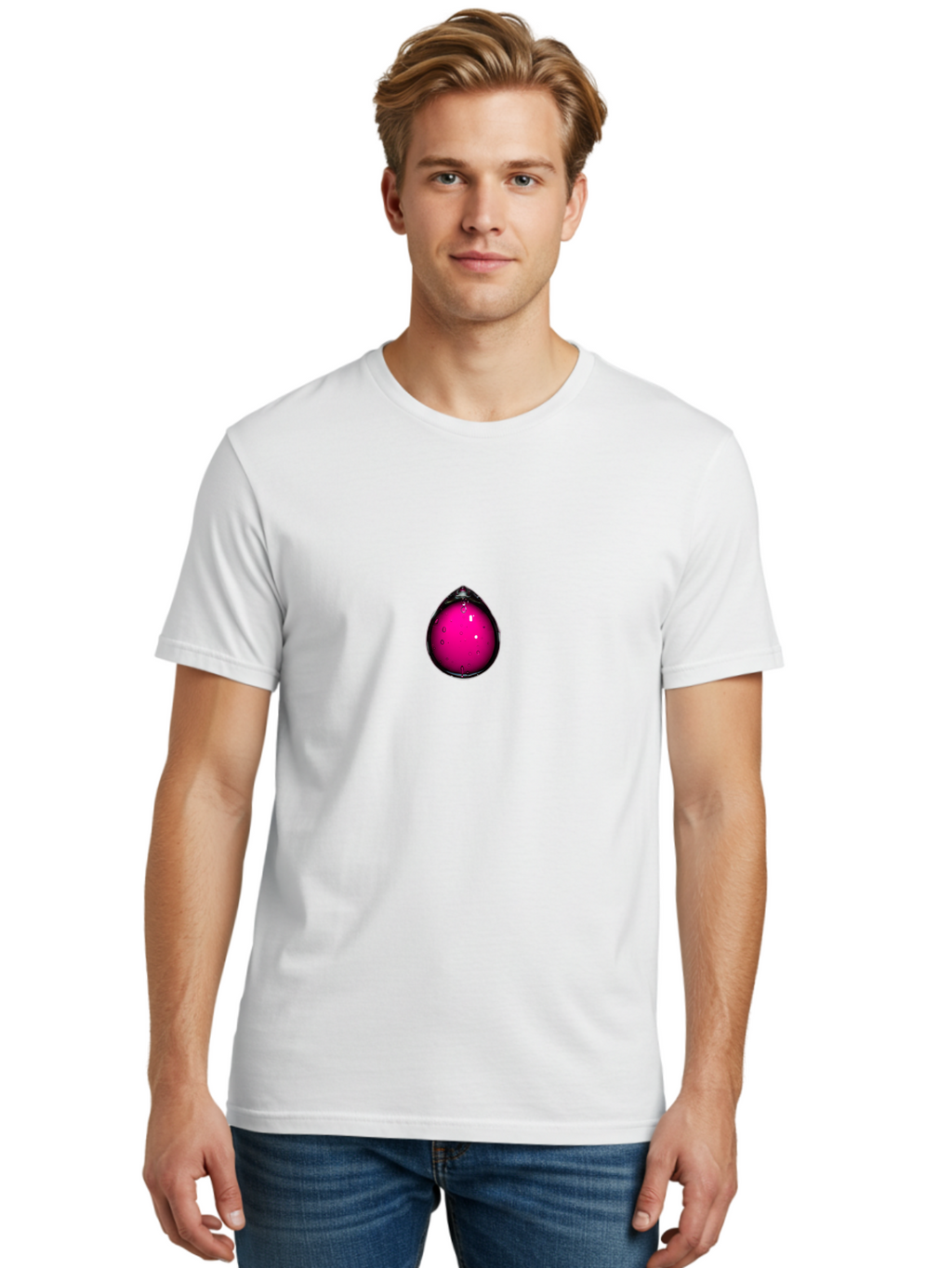 Pink-Water-Droplet Men'S Graphic Tee, 100% Cotton, Comfortable Casual Summer Wear, Machine Washable, Vintage Camera, Old Camera, Antique Camera, Black Camera, Classic Photography, Photography Equipment, Nostalgic Device, Film Camera, Bao752