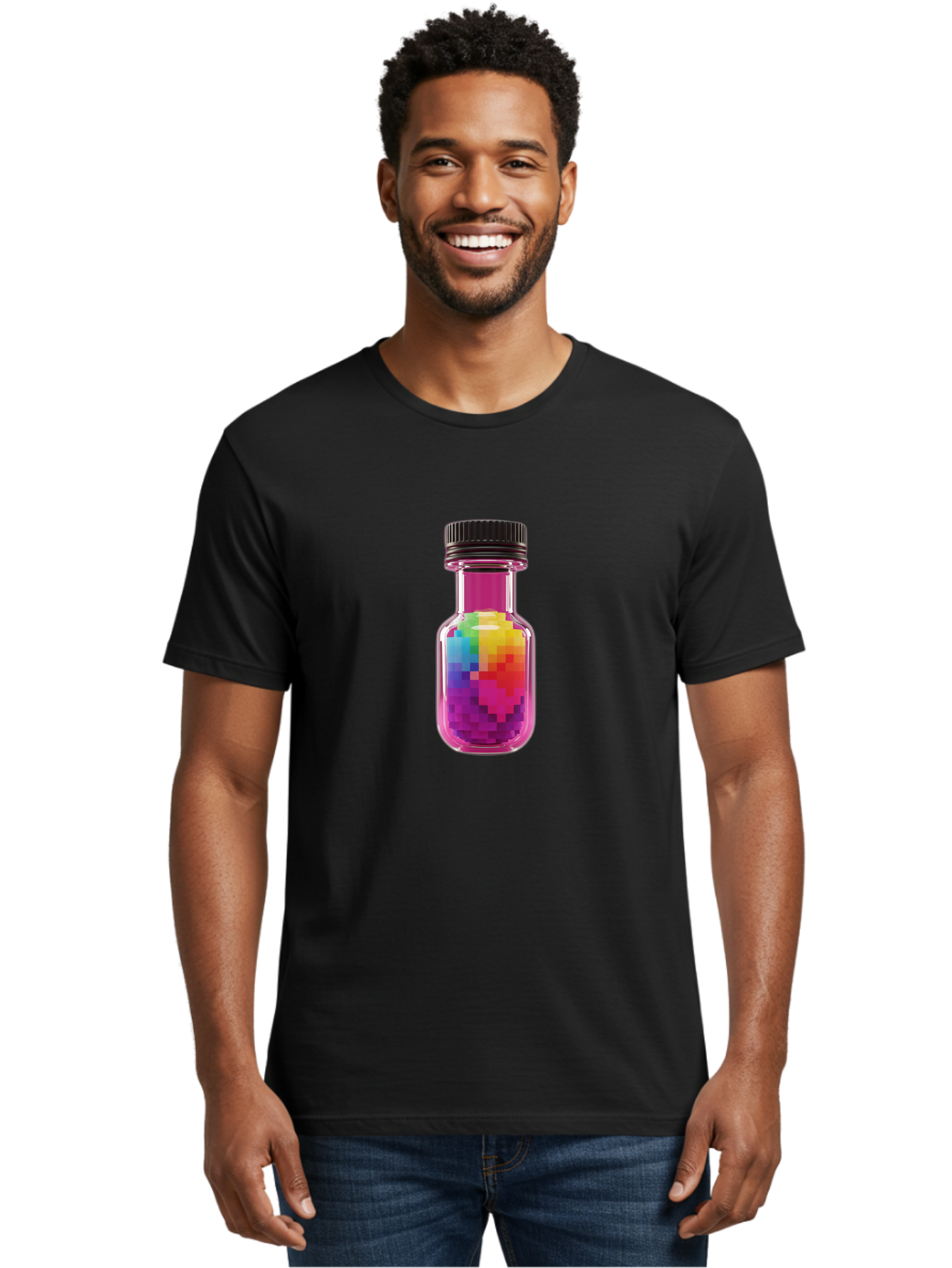Pixel-Potion Men'S Graphic Tee, 100% Cotton, Comfortable Casual Summer Wear, Machine Washable, Vintage Camera, Old Camera, Antique Camera, Black Camera, Classic Photography, Photography Equipment, Nostalgic Device, Film Camera, Camera Art Bao754