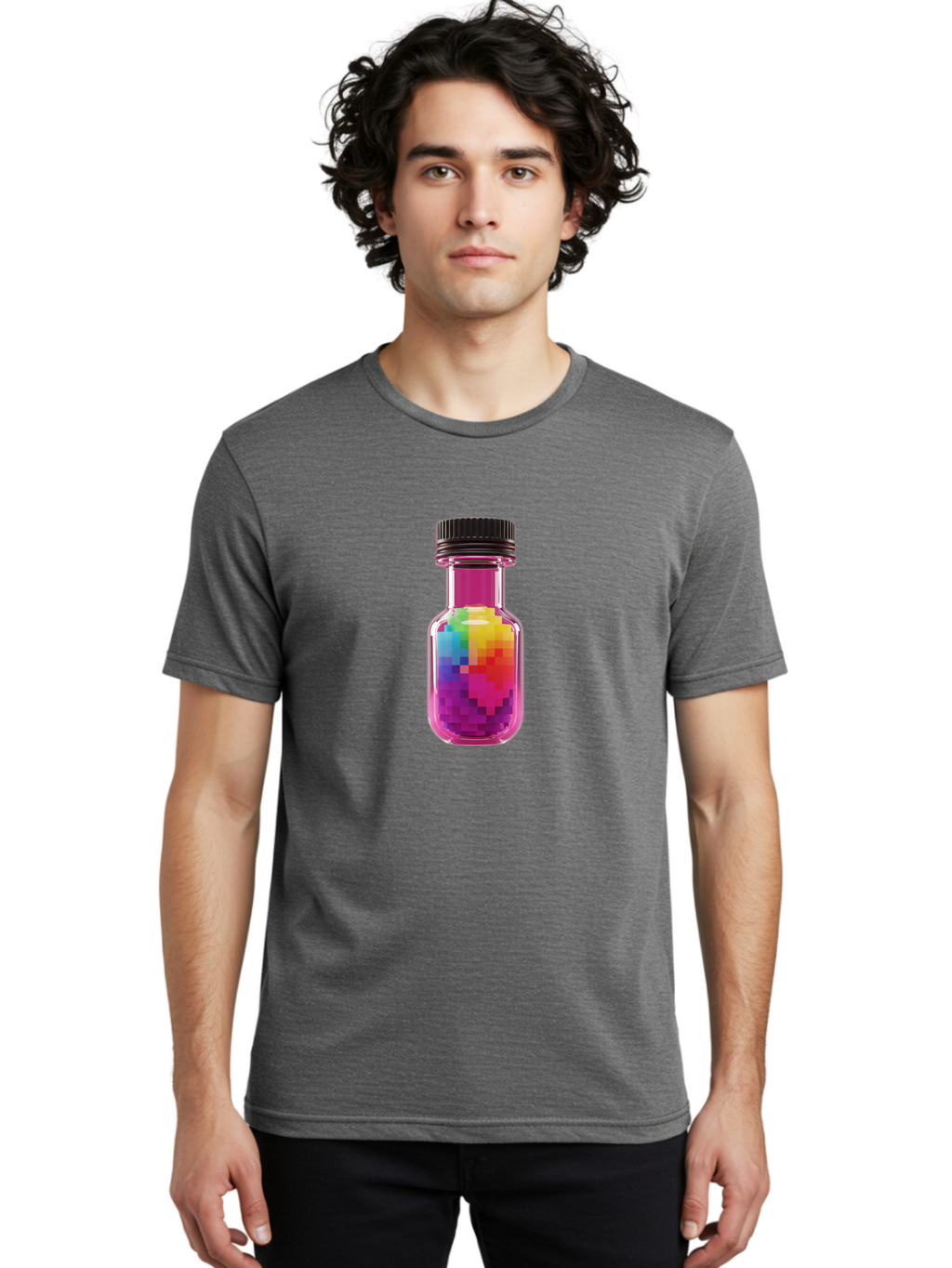 Pixel-Potion Men'S Graphic Tee, 100% Cotton, Comfortable Casual Summer Wear, Machine Washable, Vintage Camera, Old Camera, Antique Camera, Black Camera, Classic Photography, Photography Equipment, Nostalgic Device, Film Camera, Camera Art Bao754