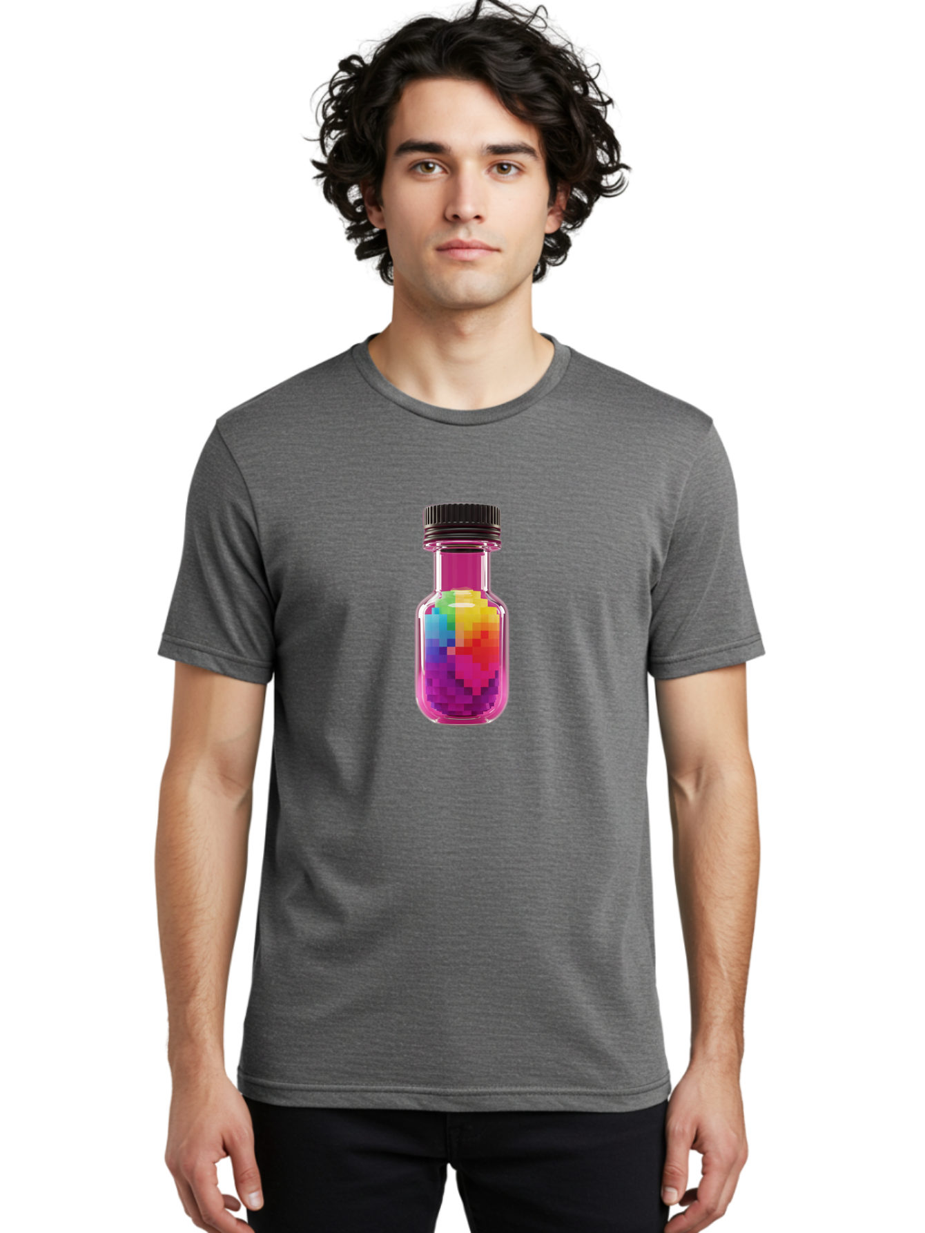 Pixel-Potion Men'S Graphic Tee, 100% Cotton, Comfortable Casual Summer Wear, Machine Washable, Vintage Camera, Old Camera, Antique Camera, Black Camera, Classic Photography, Photography Equipment, Nostalgic Device, Film Camera, Camera Art Bao754